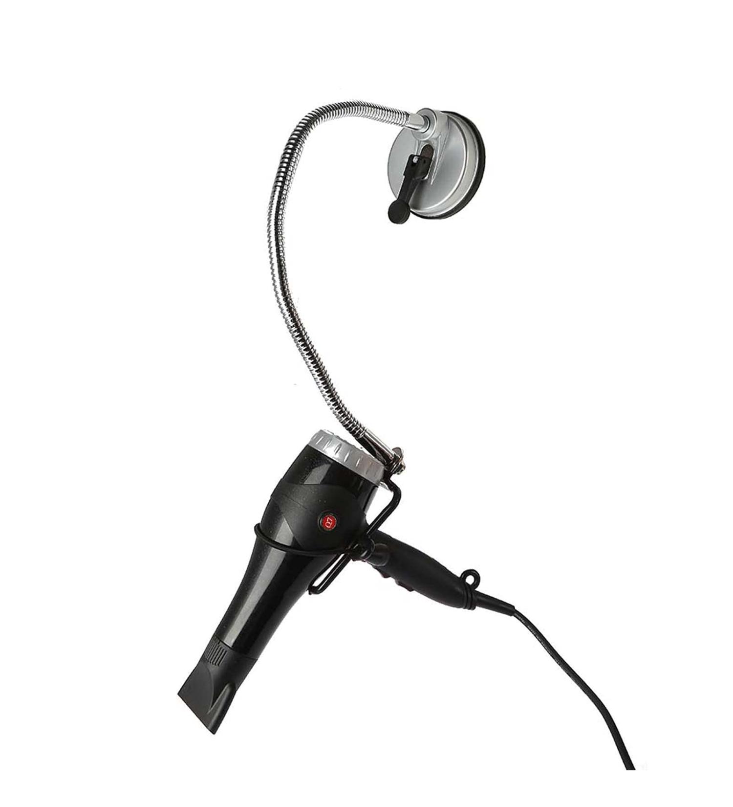 360 Degree Freely Rotation Hair Dryer Wall Holder Hands Hair Blower Stand Suction Cup - Buy Online on GoSupps.com