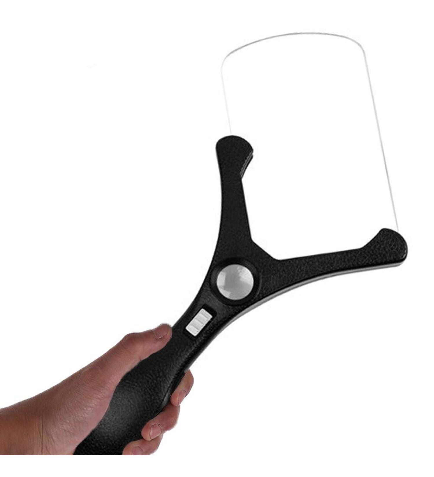 Vergrootglas voor hobby's rechthoekig vergrootglas met LED-verlichting Superhoge helderheid Lichtgewicht 2 5/20x vergroting Maculaire degeneratie Lezen Slecht zicht Inspectie Handwerk Hobby vereist