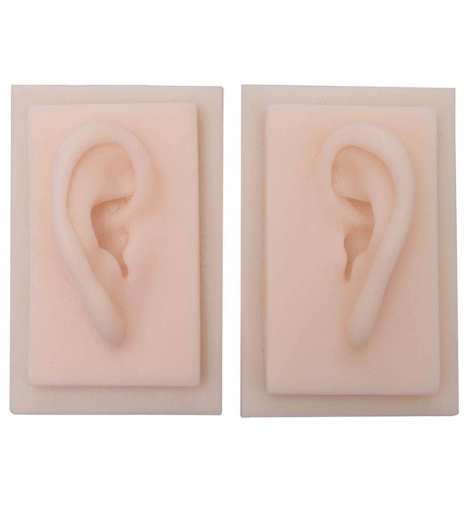 1 Pair Ear Model Silicone Ear Model for Acupuncture - Soft Silicone Artificial Ear Model - for Piercing Practice Training Earrings Earphone Display Props - Buy Online on GoSupps.com