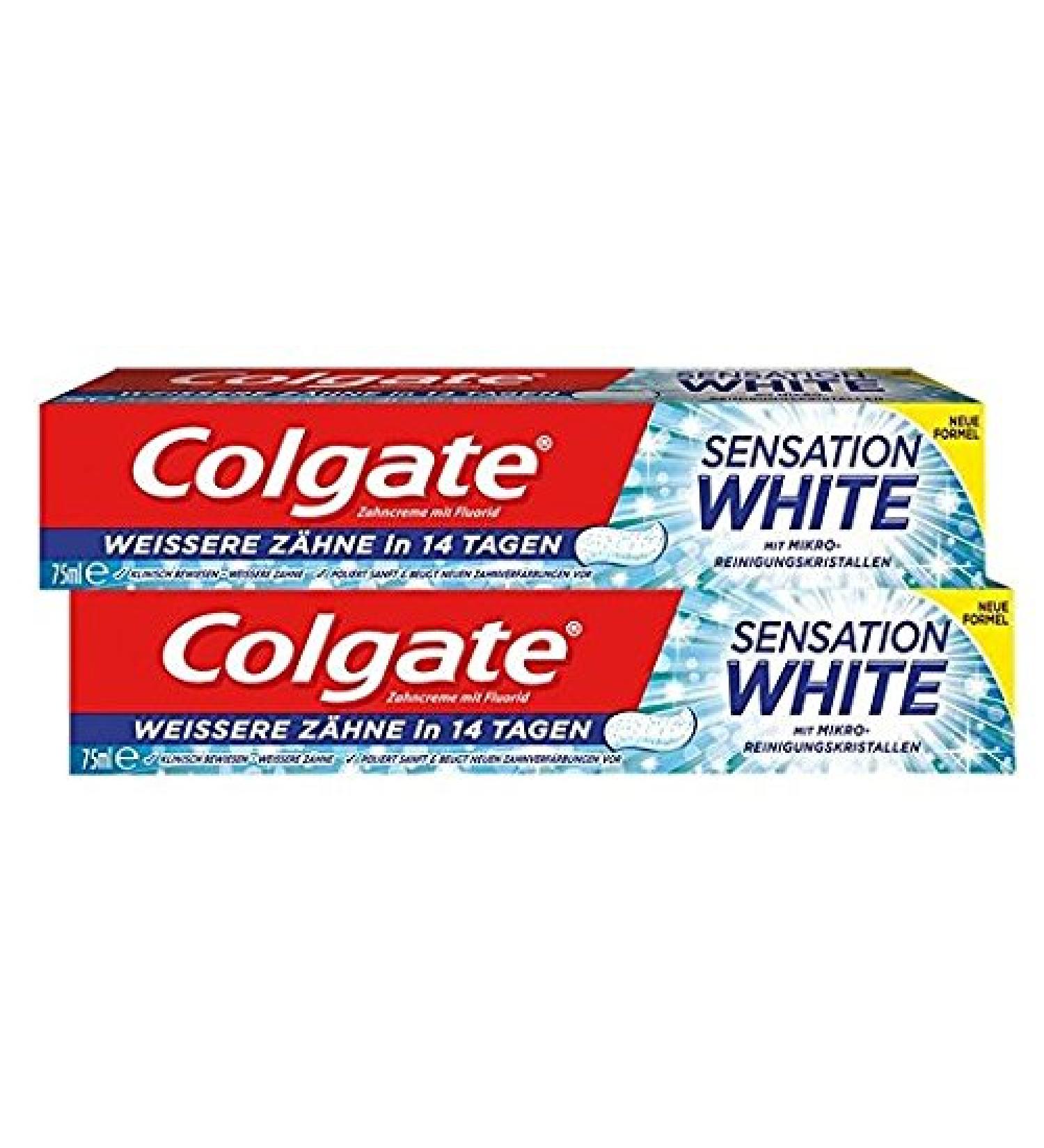 Colgate Toothpaste Sensation White Duo Pack (2 x 75g)