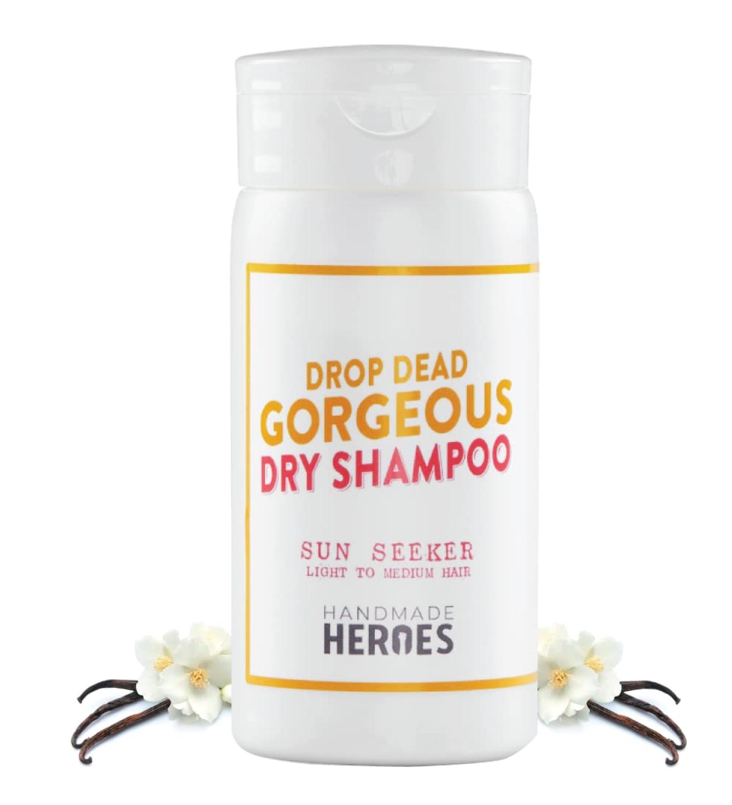 Handmade Heroes 2oz Non Aerosol Dry Shampoo Volume Powder for Light Hair | 100% Natural, Vegan, Sustainable | Volumizing Powder for Air Travel - Women and Men - Buy Online on GoSupps.com