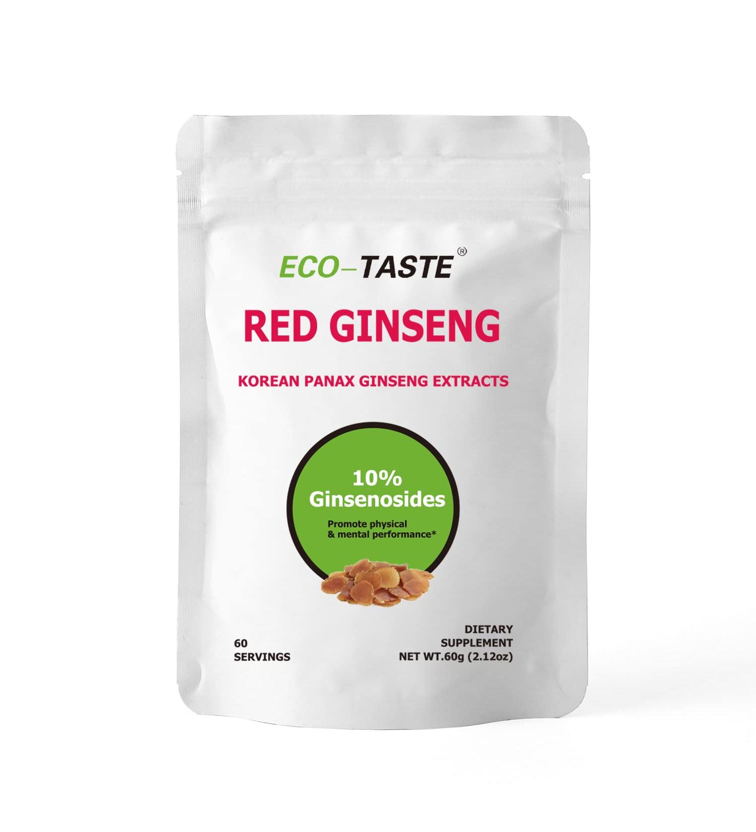 ECO-TASTE Korean Red Ginseng Root Extract Powder 60g - 10% Ginsenosides - Buy Online on GoSupps.com