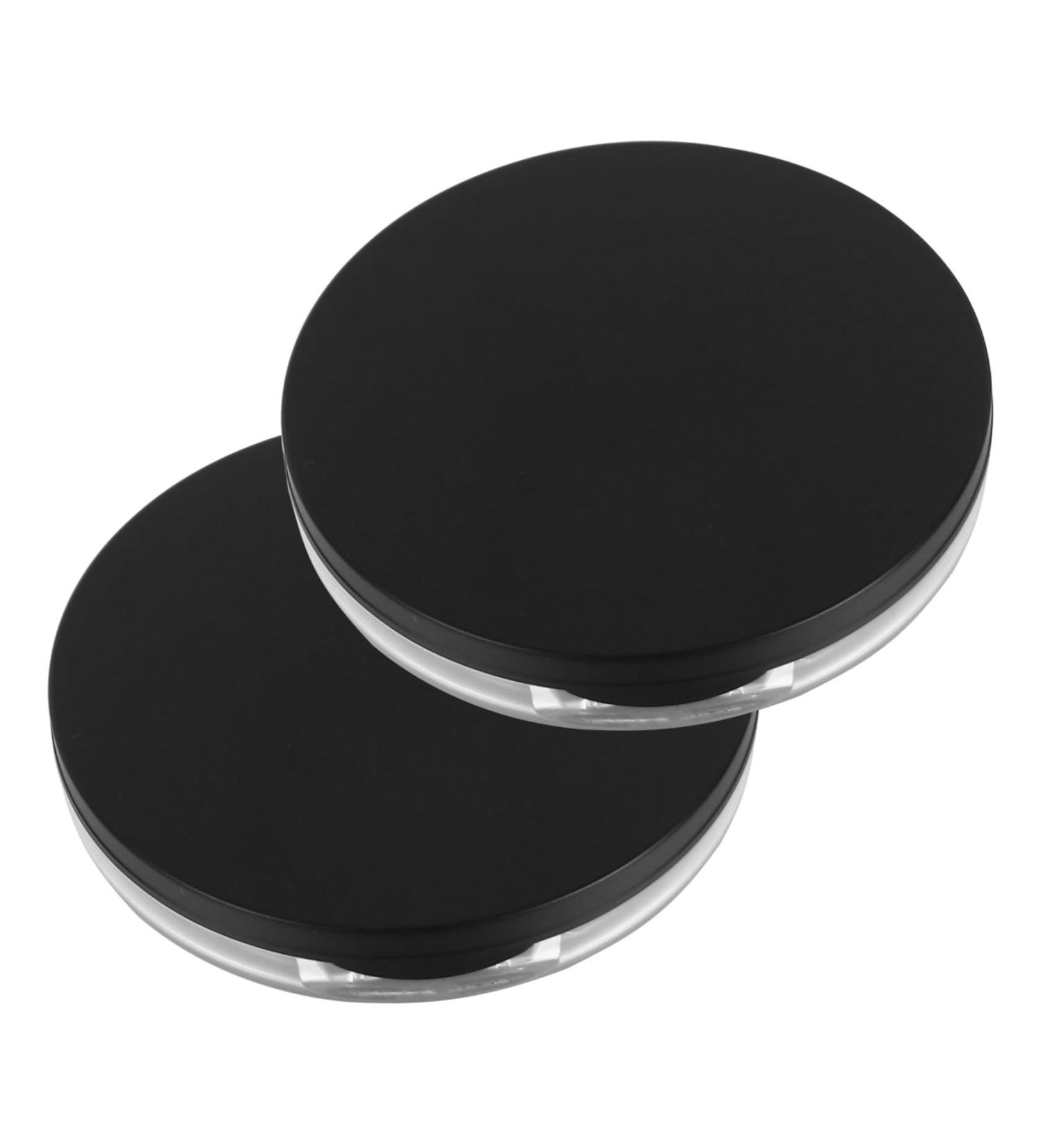 NOLITOY Make Up Mirrors 2pcs Box Loose Box 5g Case Bottle Bulk Travel Plastic Stand Black 7.5x7.5cm - Buy Online on GoSupps.com