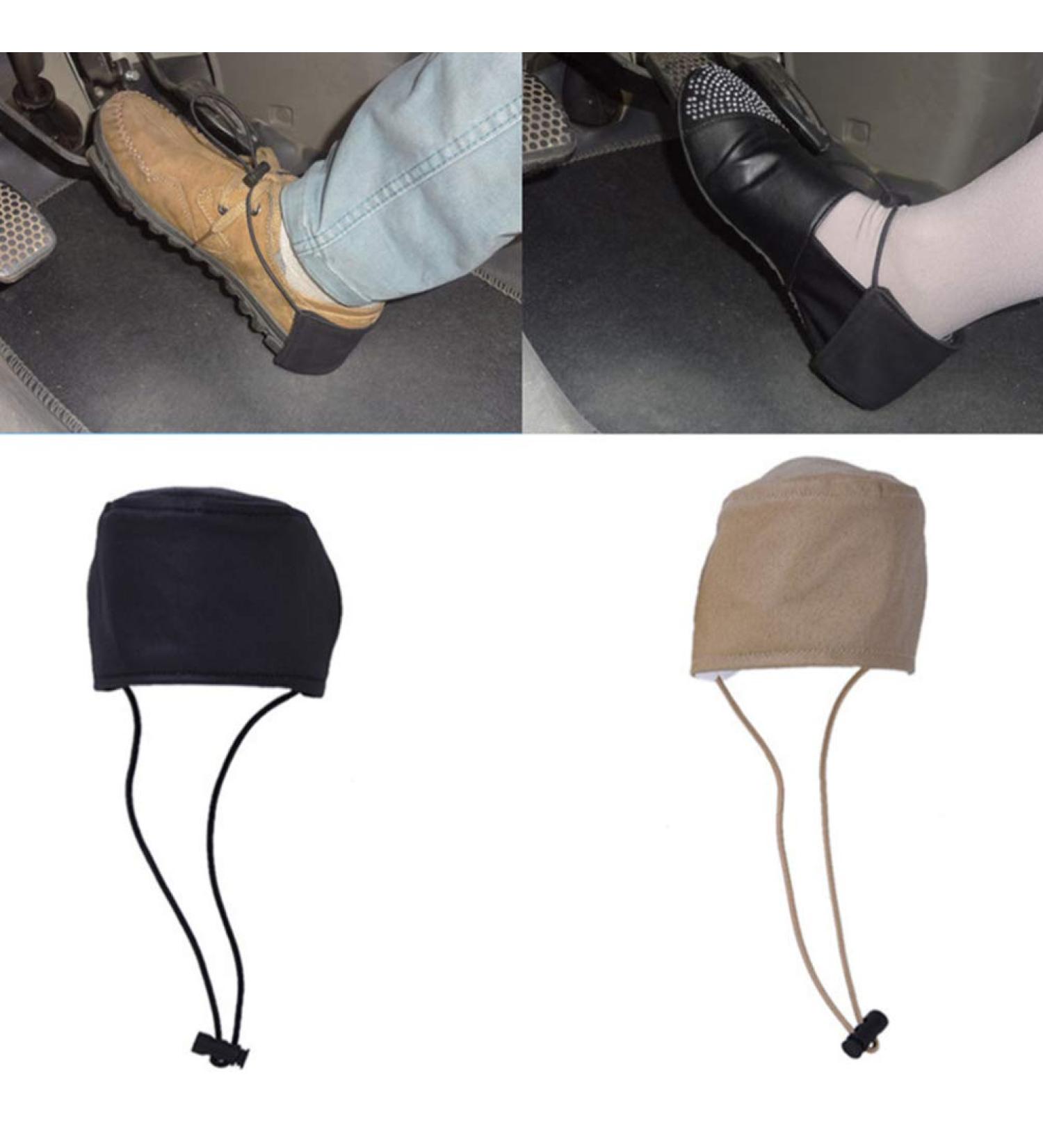 VOSAREA Driving Shoe Cover Protectors 2pcs - Wearproof Heel Guards for Men and Women (Black Khaki) - Buy Online on GoSupps.com