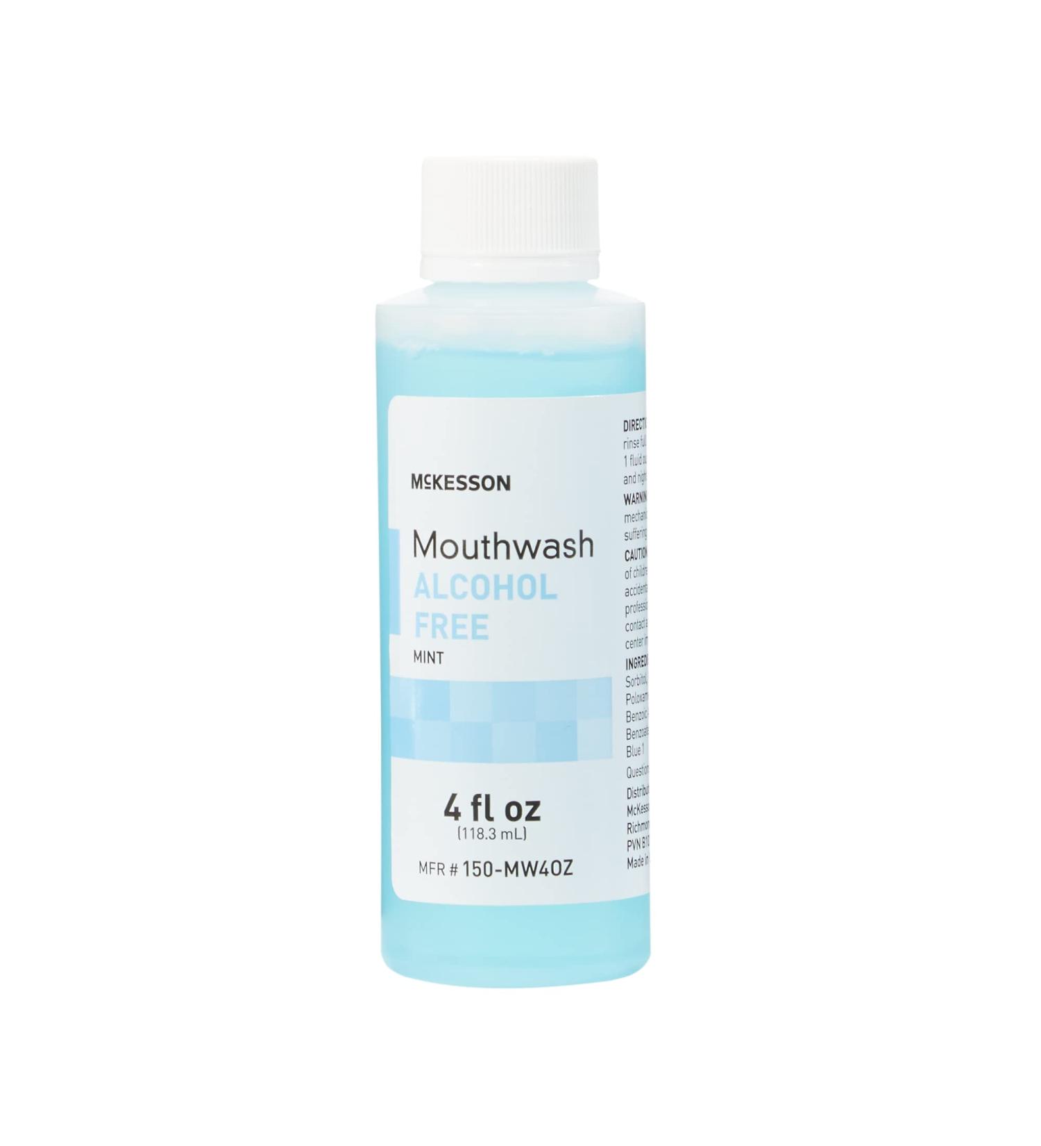 McKesson Mouthwash, Alcohol-Free, Mint Flavor, 4 oz, 1 Count - Buy Online on GoSupps.com