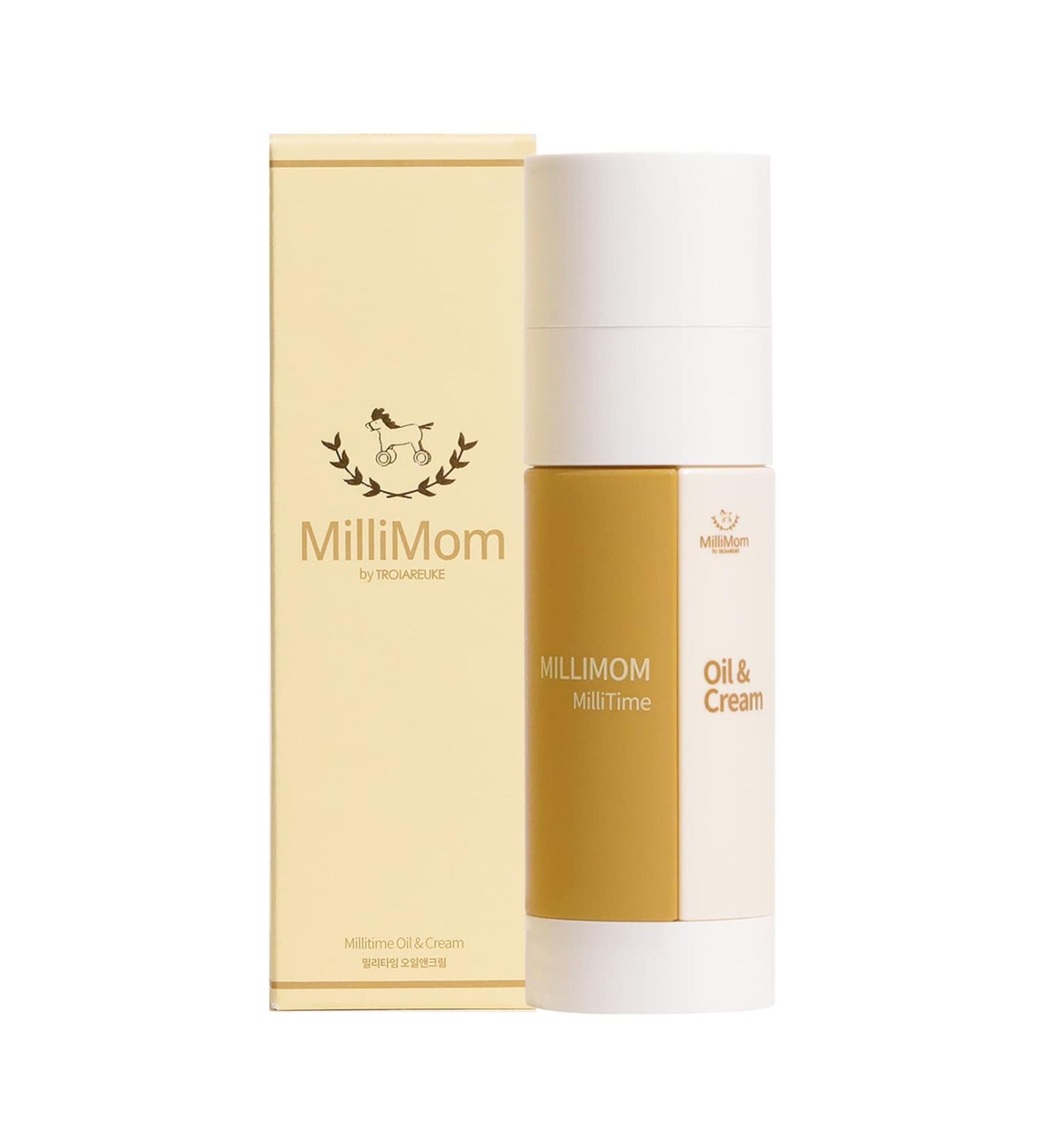 Milimom Baby Oil & Cream with Argan Oil | Nourishing & Moisturizing | Gentle Baby Massage | Vegan Skincare - 2.53fl.Oz / 75ml - Buy Online on GoSupps.com