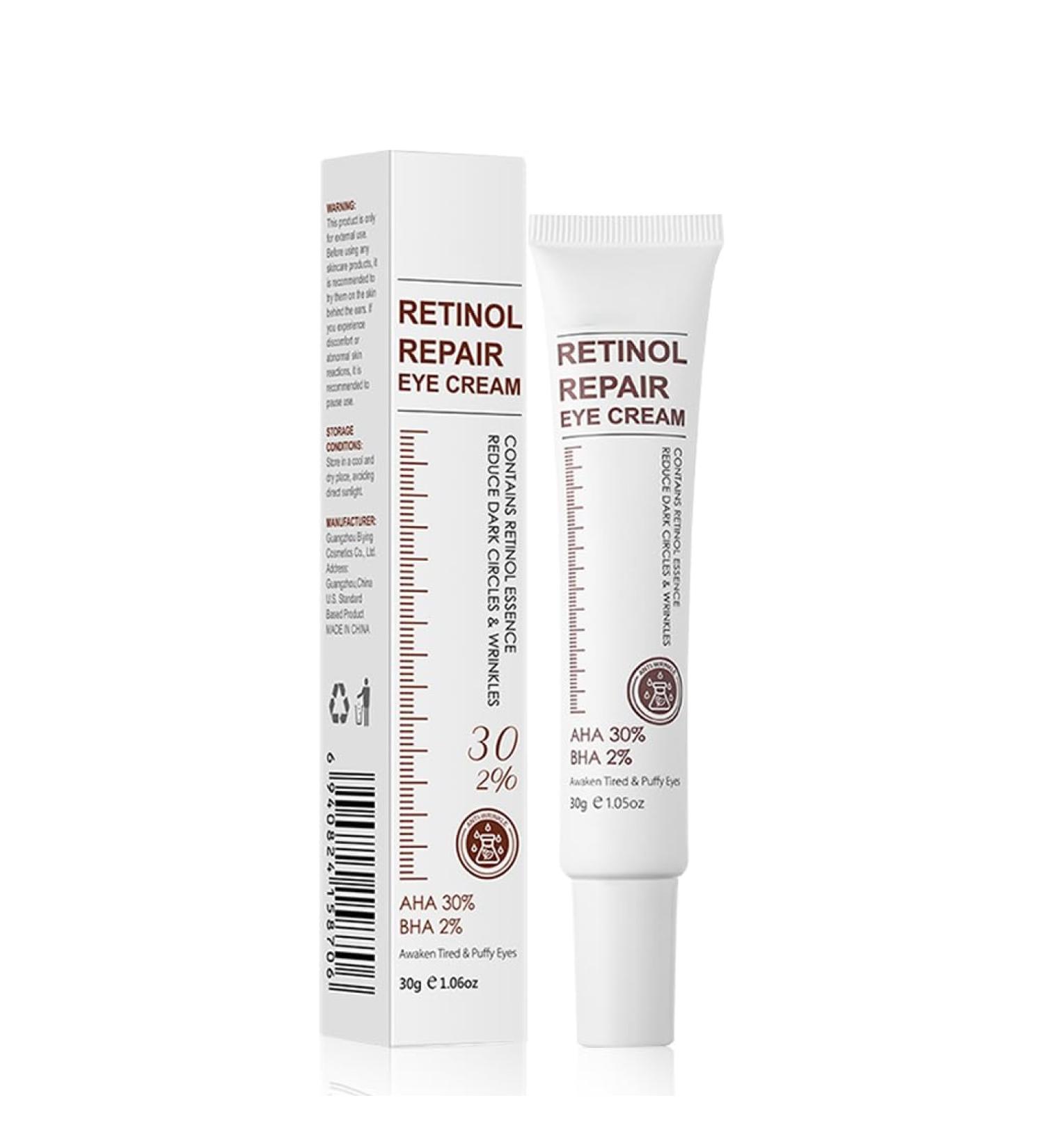 Retinol Eye Cream Retinol Serum Eye Cream for Dark Circles and Puffy Eyes Eye Cream with Retinol & AHA 30% & BHA 2% & Hyaluronic Acid for Fine Lines & Wrinkles Saggy Skin Puffy Eyes - Buy Online on GoSupps.com