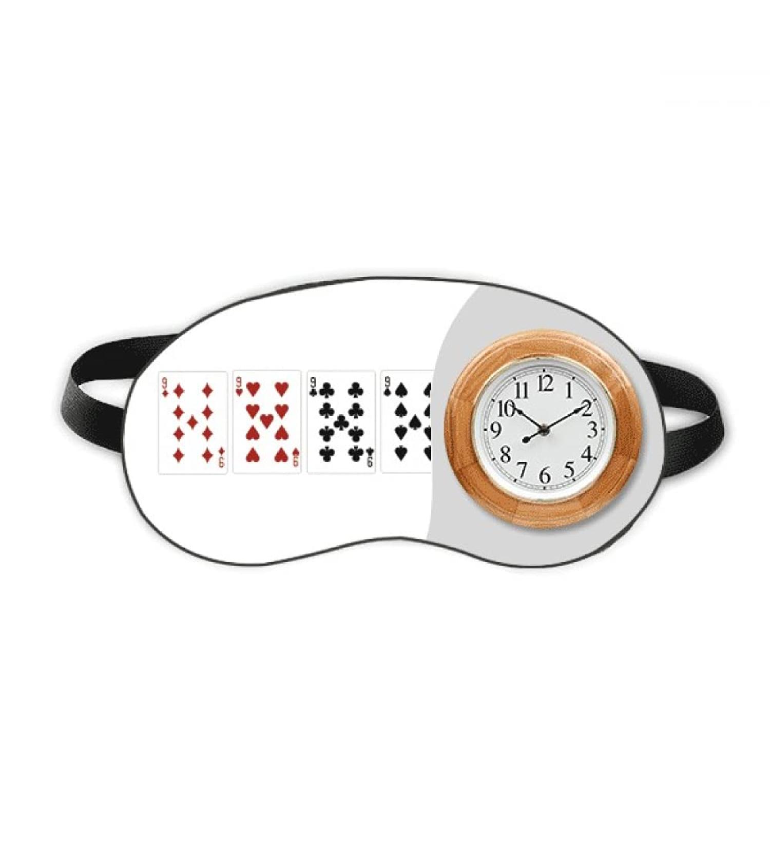 9 Heart Spade Diamond Club Pattern Sleep Eye Head Clock Travel Shade Cover - Buy Online on GoSupps.com