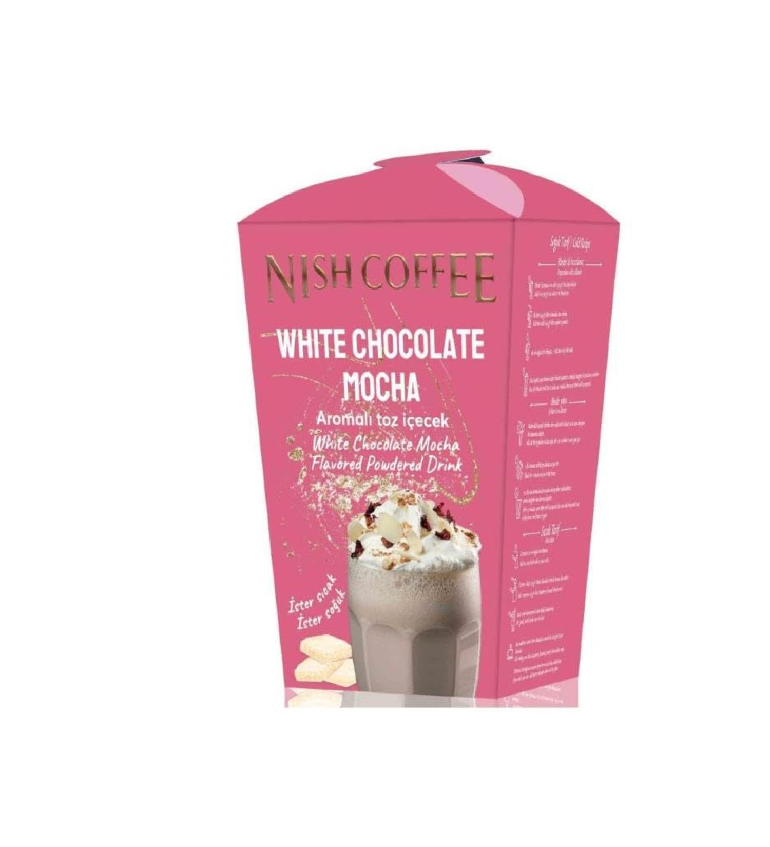 Nishcoffee White Chocolate Mocha Powder Drink 250 gm - Buy Online on GoSupps.com