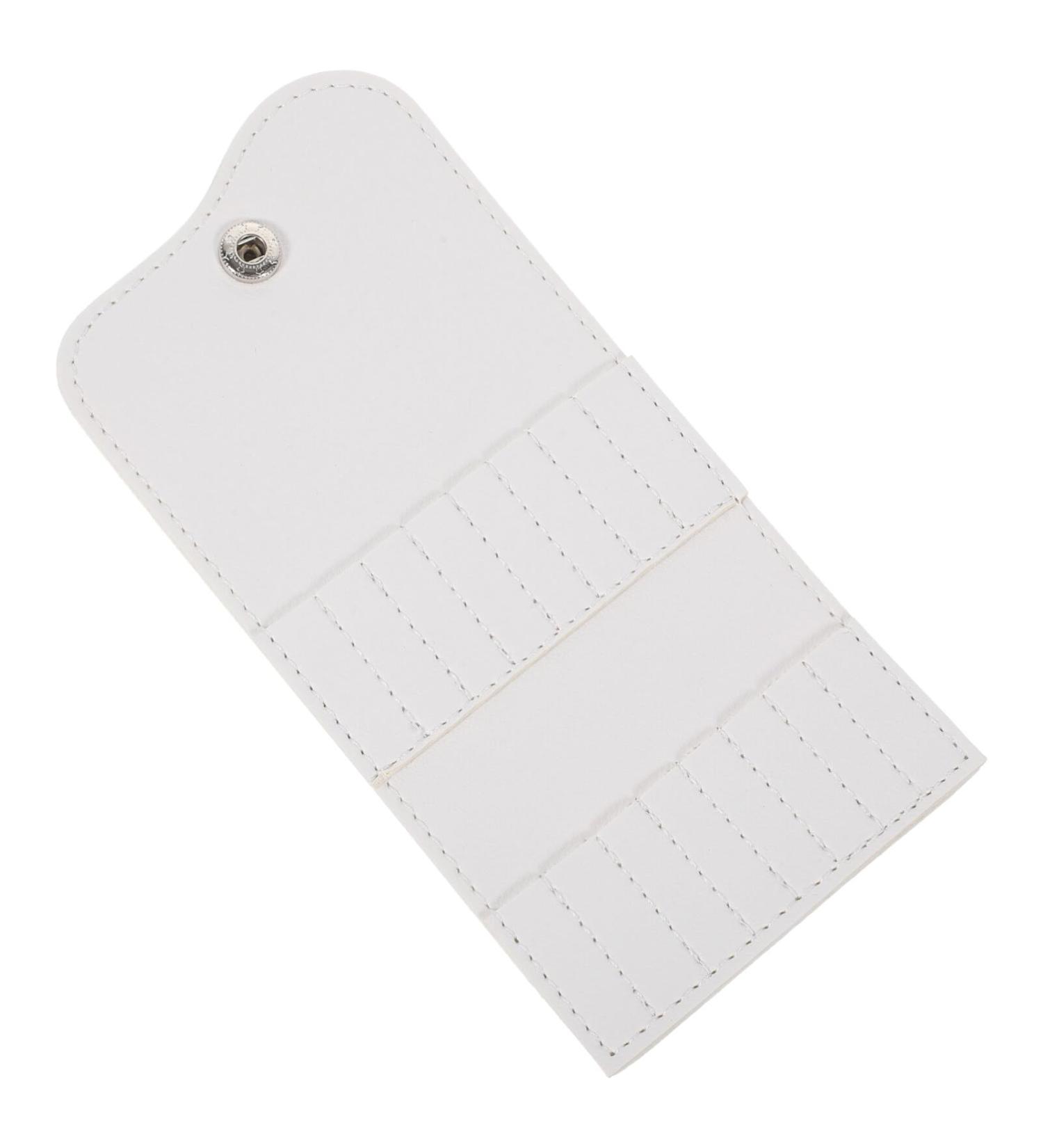 Beaupretty Nail Drill Bit Holder Organizer 16 Holes Nail Drill Bit Holder Wallet Storage Bag Nail Grinding Bits Display for Manicure Tools for Travel or Home White - Buy Online on GoSupps.com