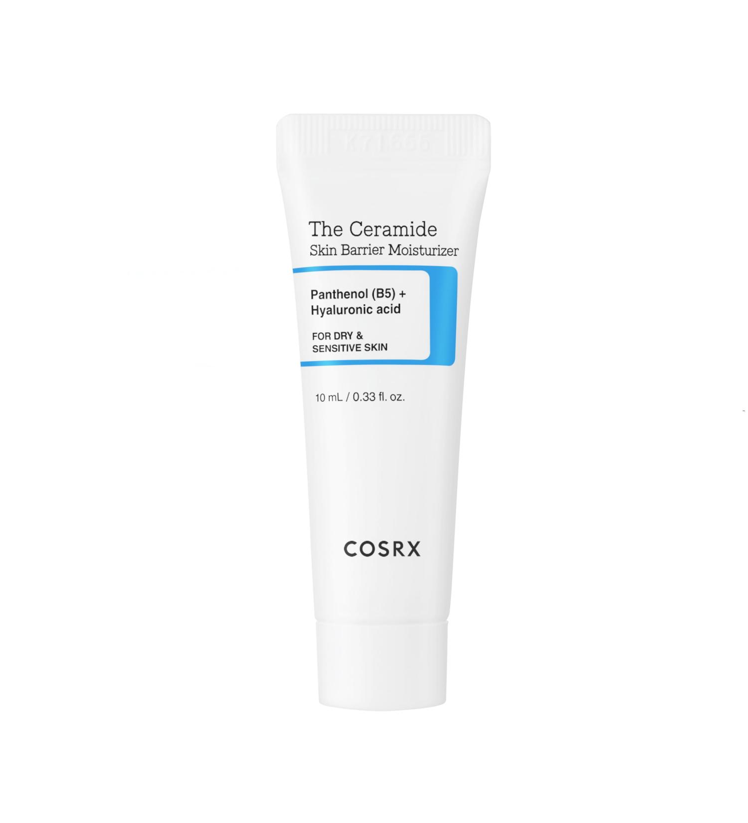 COSRX Mini Ceramide Skin Barrier Moisturizer for Face with 7 Ceramides Hyaluronic Acid & Panthenol for All Skin Types 0.34 fl.oz Korean Skin Care - Buy Online on GoSupps.com