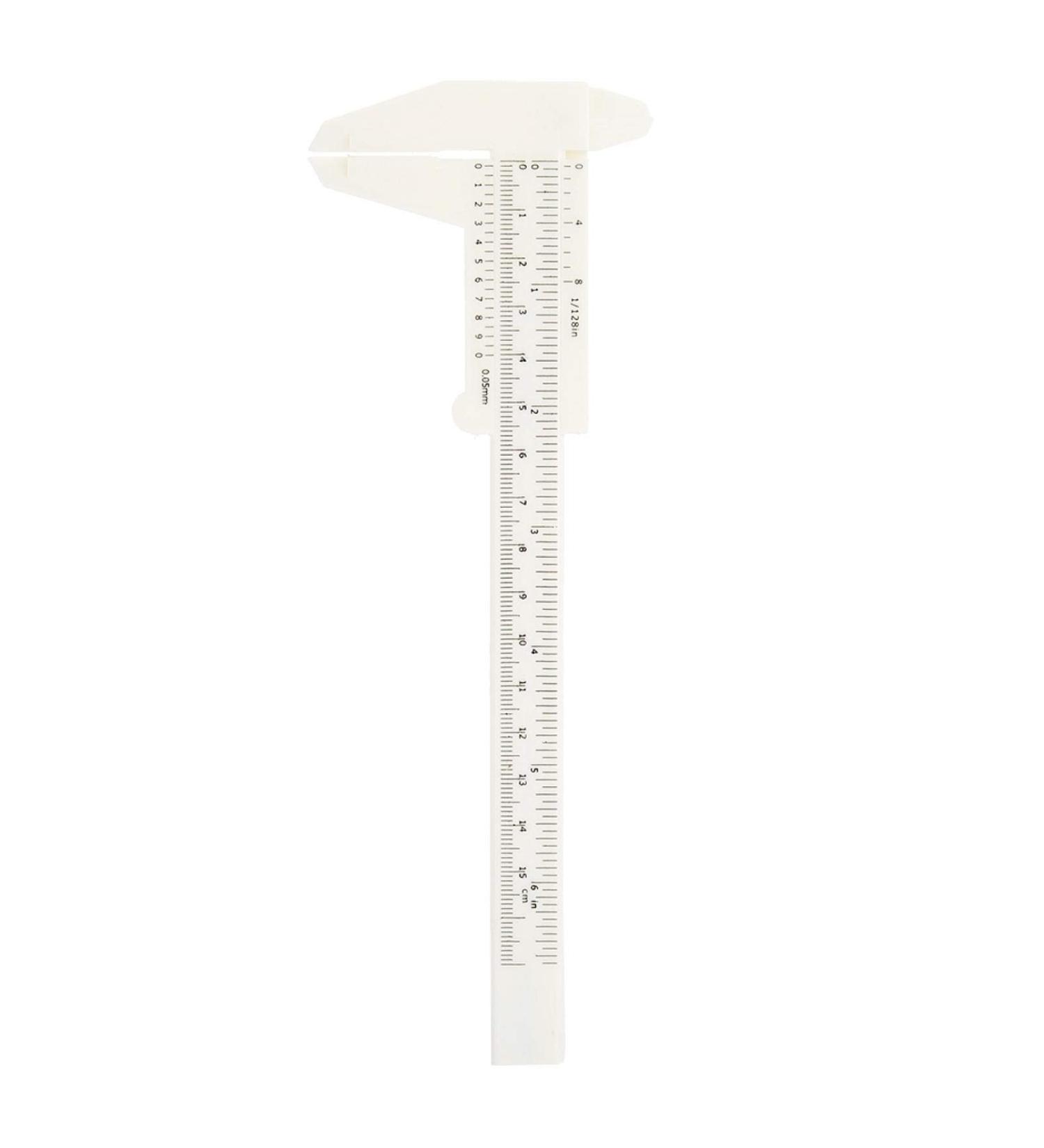 6 Inch Double Scale Eyebrow Ruler Sliding Gauge for Permanent Makeup - Tattoo Shaping Tool for Precision Measurements - Buy Online on GoSupps.com