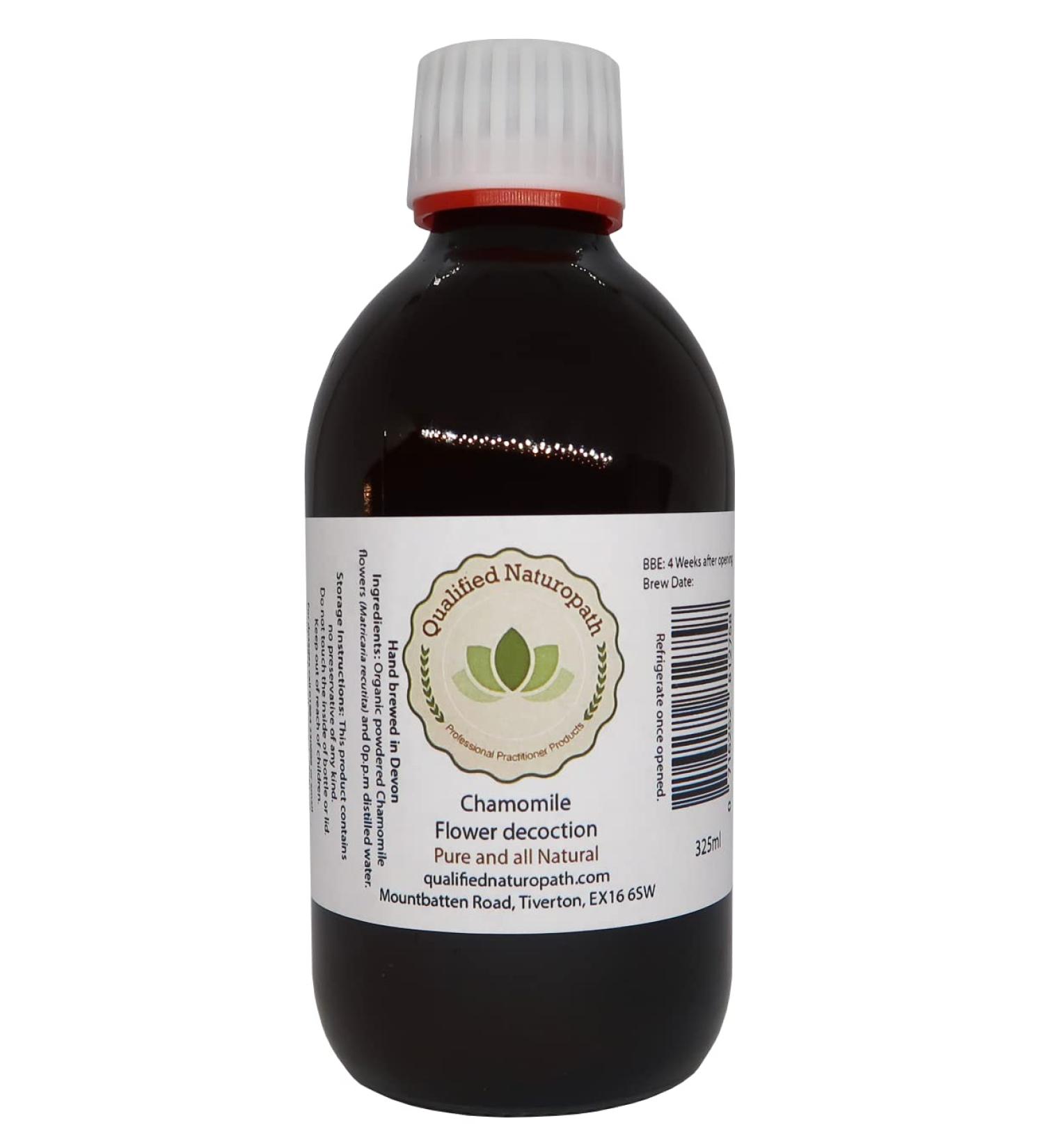 Chamomile Concentrated Herbal Extract - 325ml - Glass Bottle - Buy Online on GoSupps.com