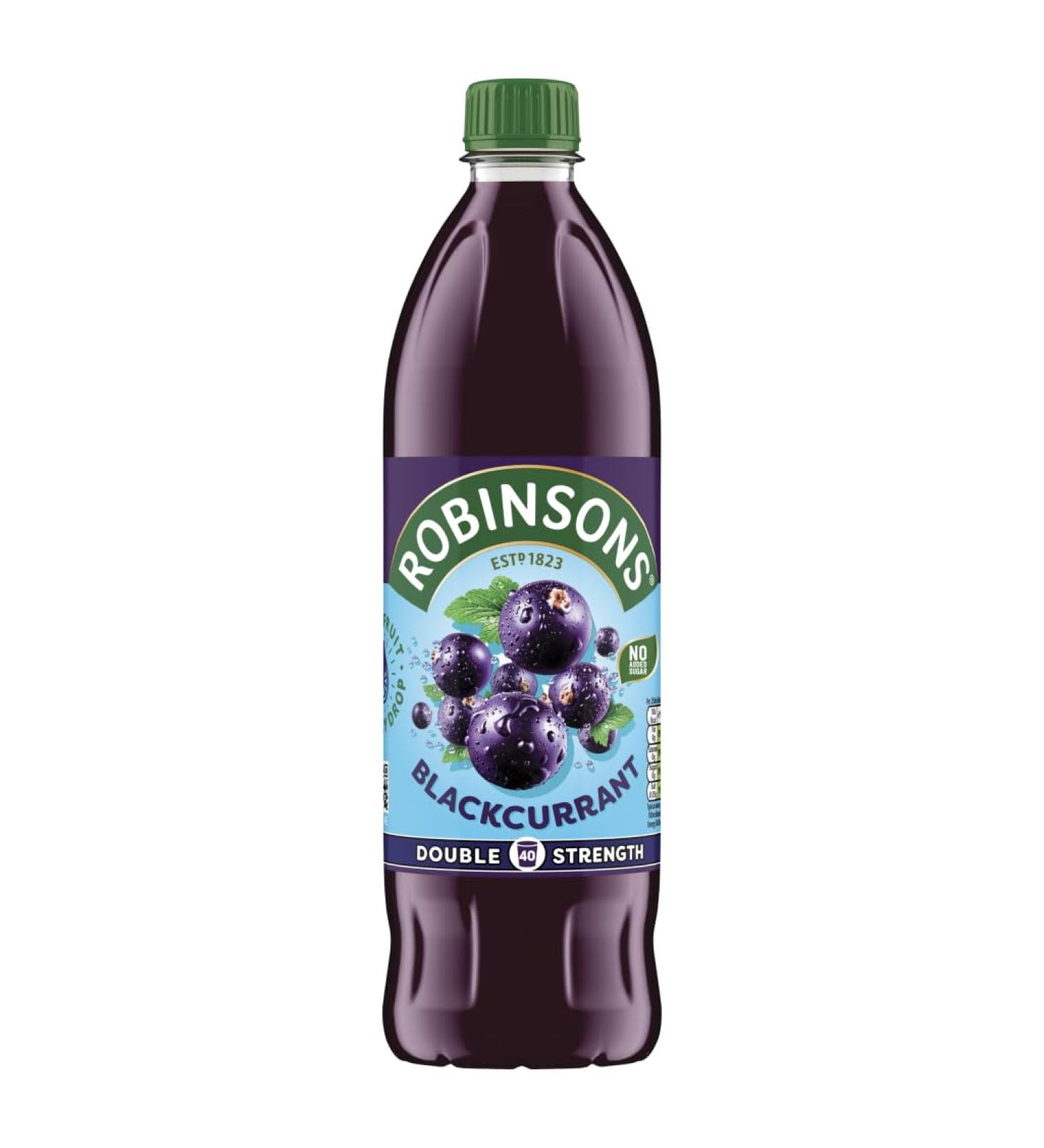 Robinsons Blackcurrant No Added Sugar Double Strength 1 l