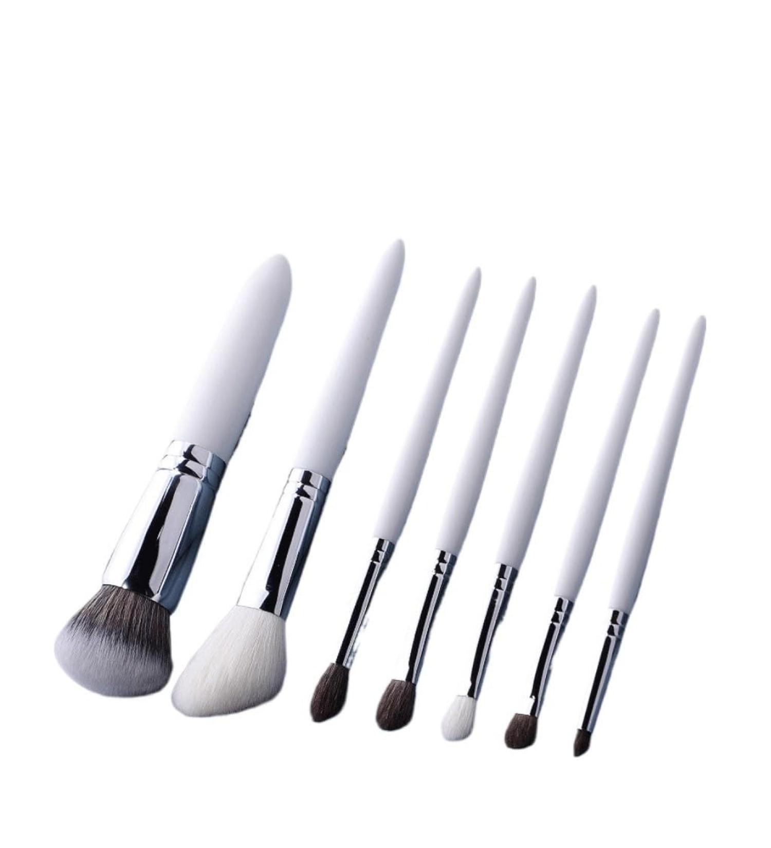 Buy Portable Makeup Brush Set | Full Powder & Eye Shadow Brushes - Soft Hair Travel Essentials - Buy Online on GoSupps.com