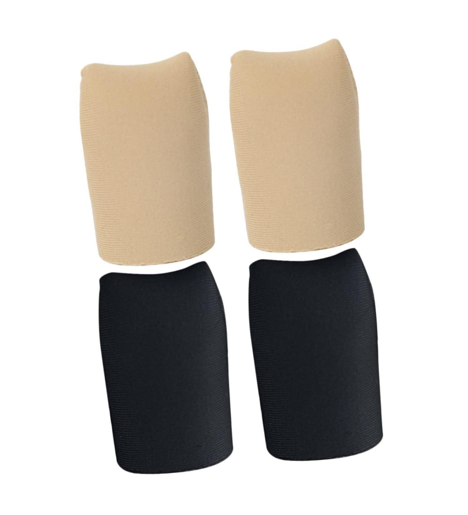 Silicone Gel Toe Protectors - 2 Pairs Soft Sleeve Covers for Runners | Hammertoe Cushion & Foot Care | 4x2.7cm - Buy Online on GoSupps.com