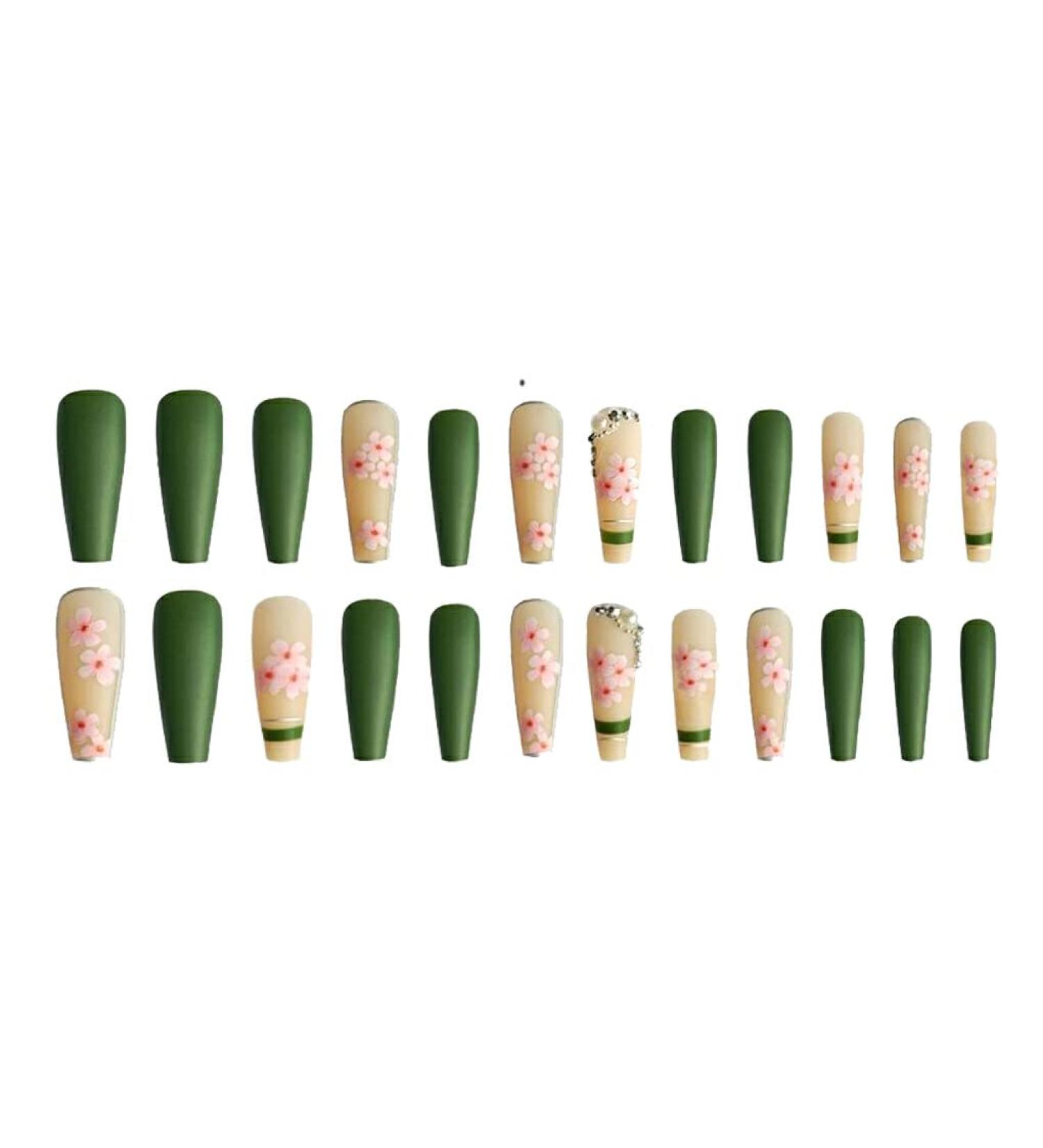 dijiusidy Artificial Nails Nail Wearable Fashion Adjustable Fingernails Manicure Beauty Accessories Ballerina Party Leisure - Buy Online on GoSupps.com