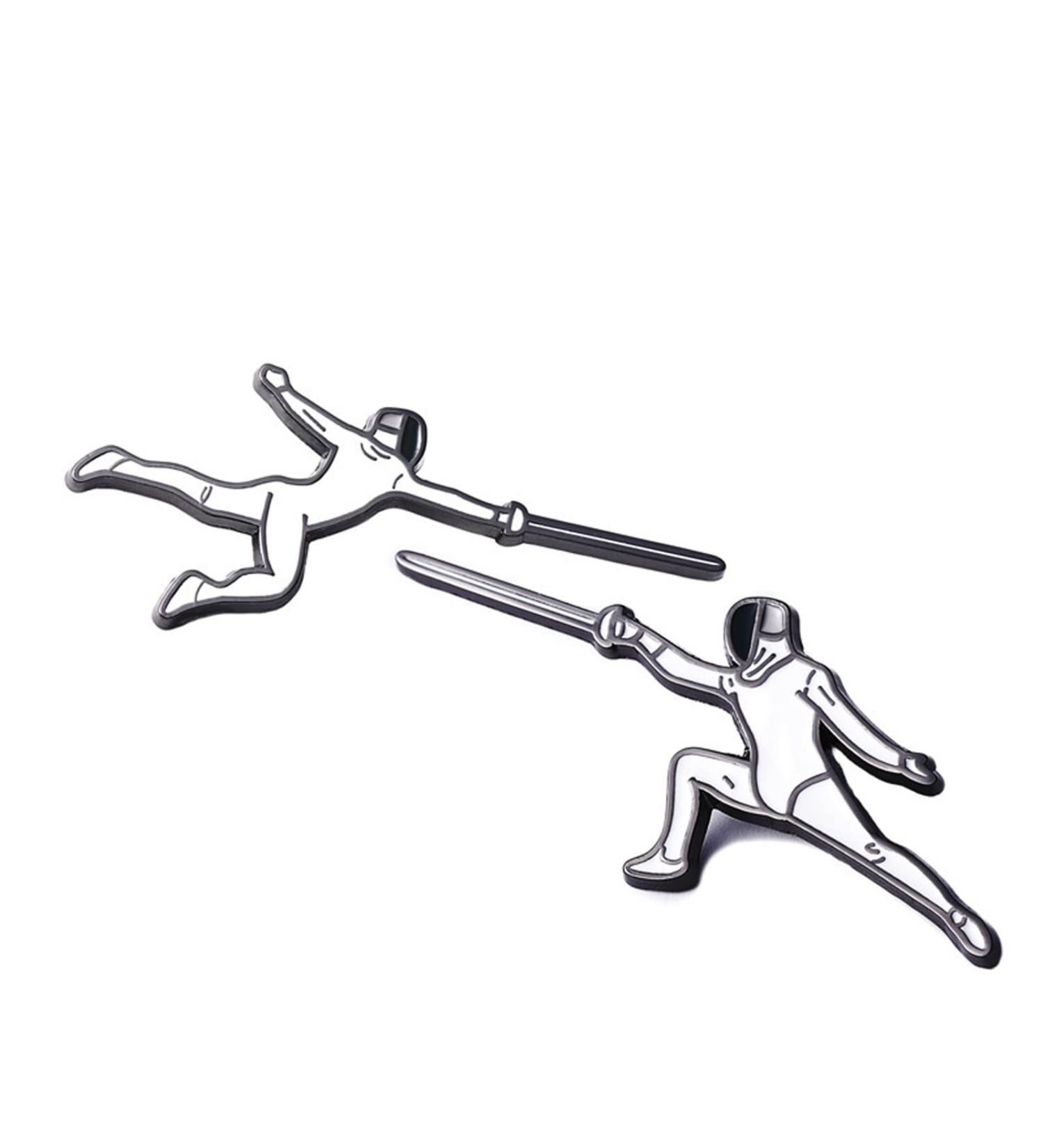 ThreeWOT Fencing Brooch Set - Ideal Gift for Fencing Sport Fans & Fencers - Buy Online on GoSupps.com