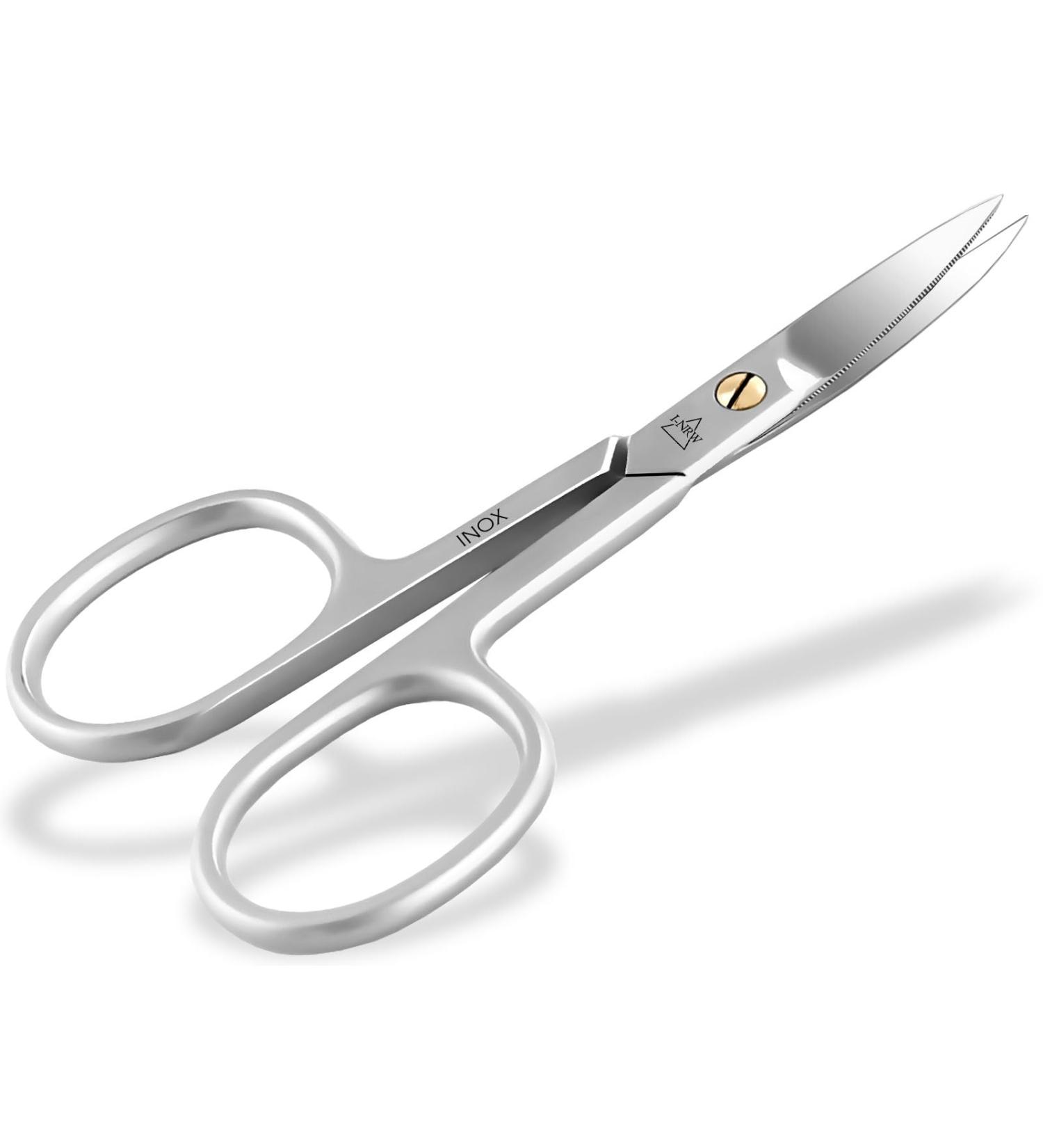 Professional Stainless Steel Nail Scissors - Curved 9cm for Precise Finger & Toenail Trimming - Ideal for International Shipping - Buy Online on GoSupps.com