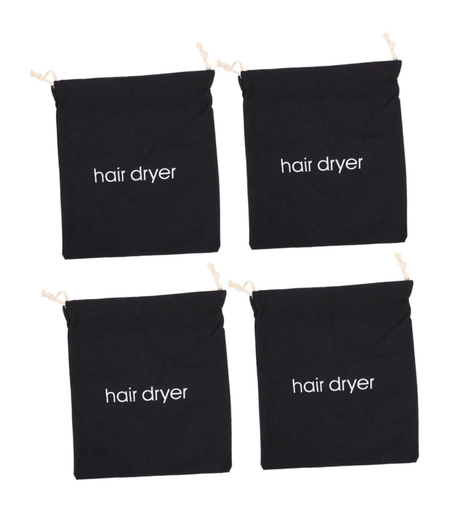 WOONEKY 4pcs Hair Dryer Storage Bag Hair Dryer Drawstring Bag Travel Supplies Toiletry Bag for Travel Fabric - Buy Online on GoSupps.com