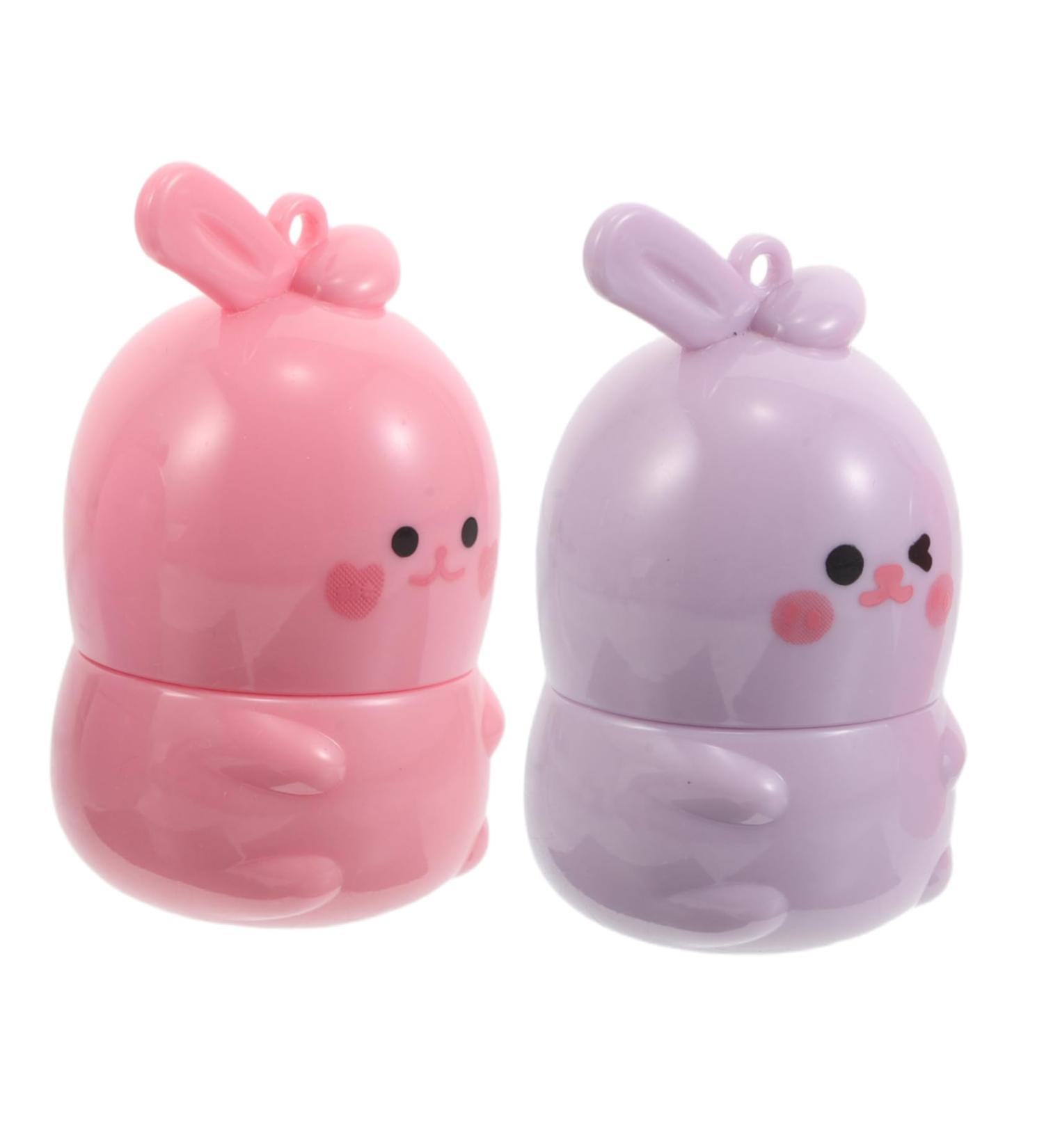 PENIKOKO 2 Pack Moisturizing Lipstick Cute Bunny Shaped Color Changing Lip Balm for Women Nourishing Lip Care Birthday Party Favors - Buy Online on GoSupps.com