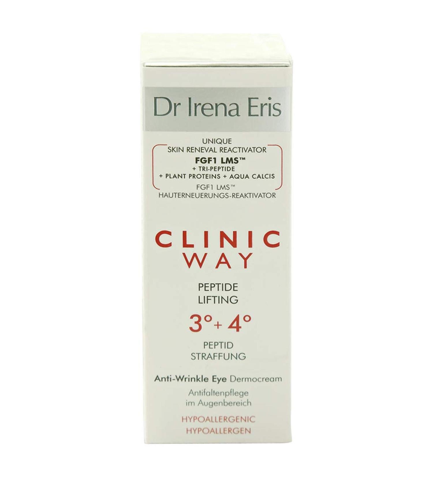 DR IRENA ERIS Clinic Way PEPTIDE Lifting Day and Night Eye Cream 3 + 4 - 15 ml | Best Anti-Aging Eye Cream - Buy Online on GoSupps.com