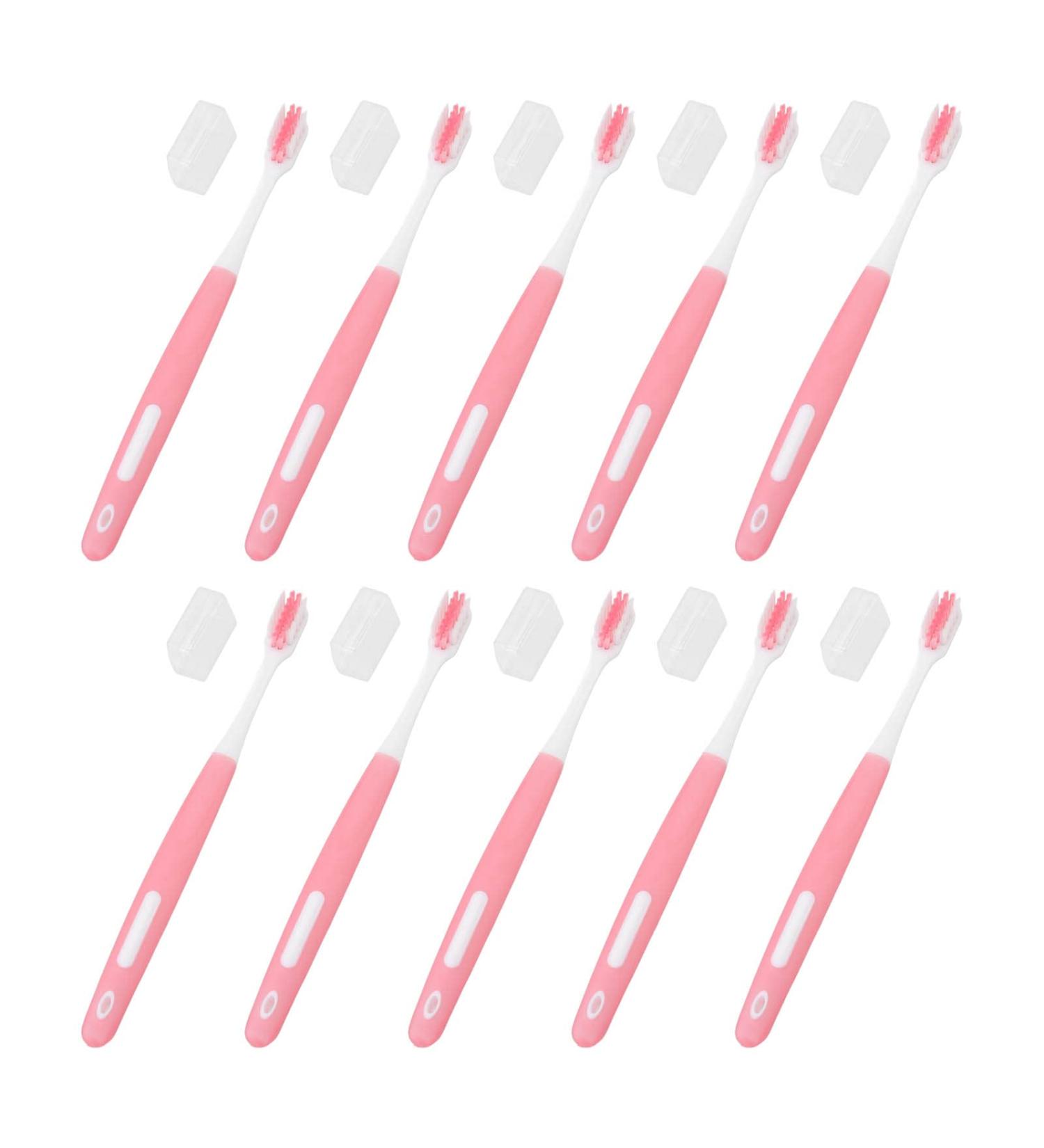 10pcs Braces Toothbrush Set | Effective Braces Cleaner with Cover for Deep Cleaning Stains - Buy Online on GoSupps.com