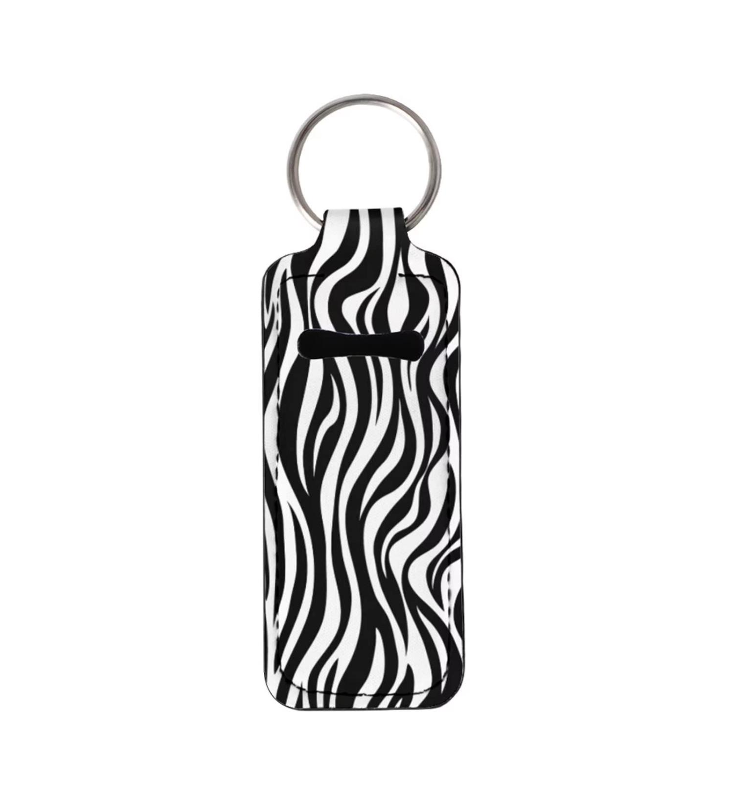 COEQINE Chapstick Clip-on Keychain for Women and Girls Zebra Print - Buy Online on GoSupps.com