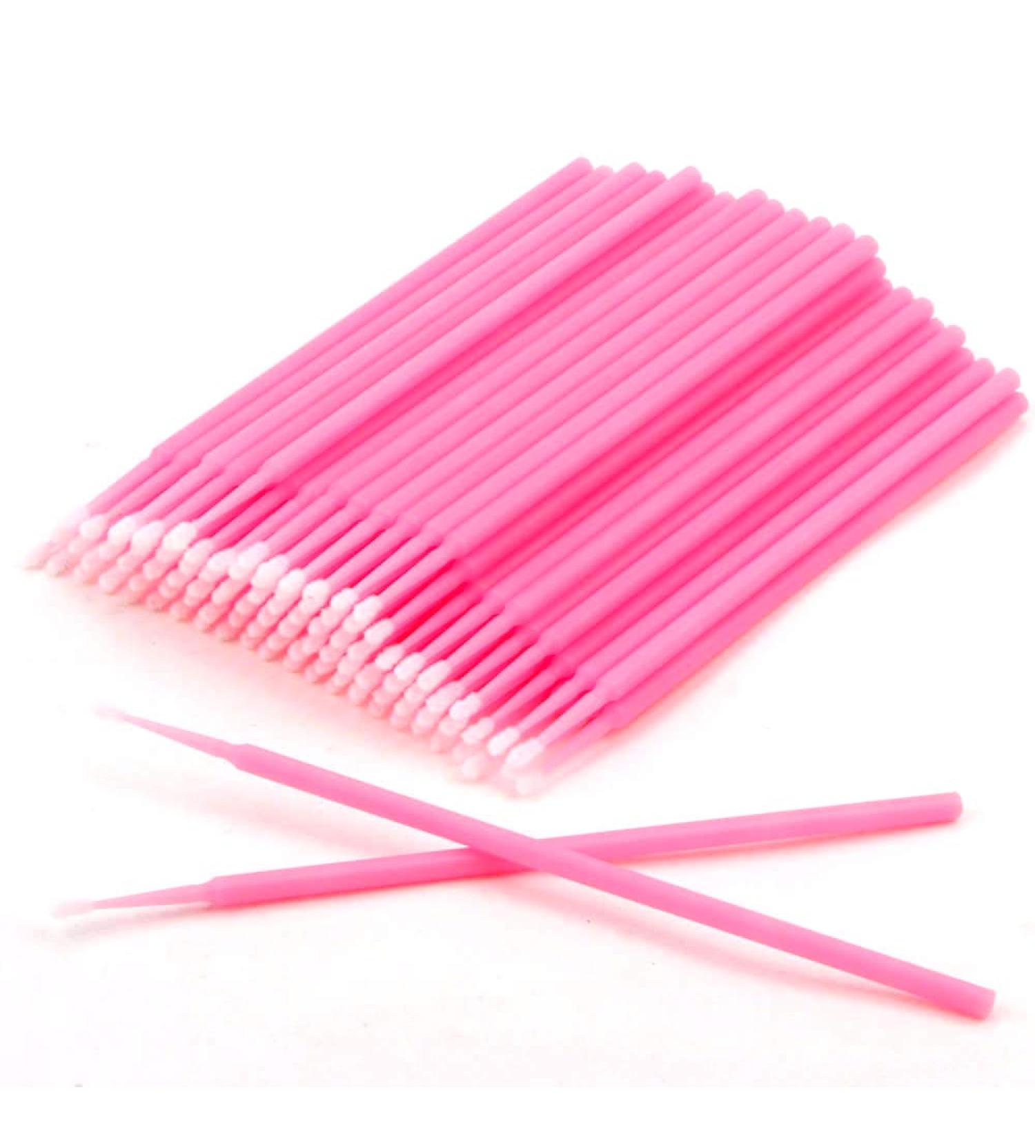 INNA-Beauty Micro Brushes Eyelash Extensions Applicators Swabs Fine Eye Lash Application 100 PCS 100 Count (Pack of 1)