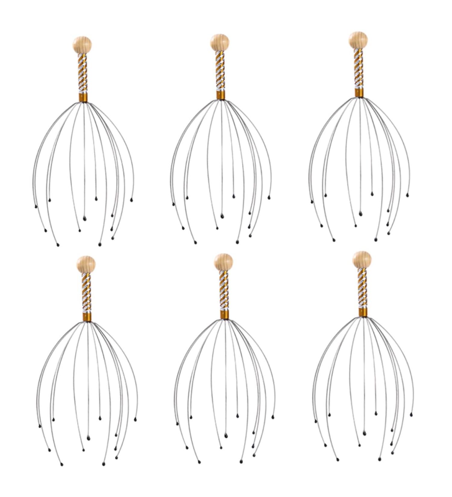 FOYTOKI 6 Piece Scalp Massager Set - Ultimate Hair Care & Relaxation | International Shipping Available - Buy Online on GoSupps.com