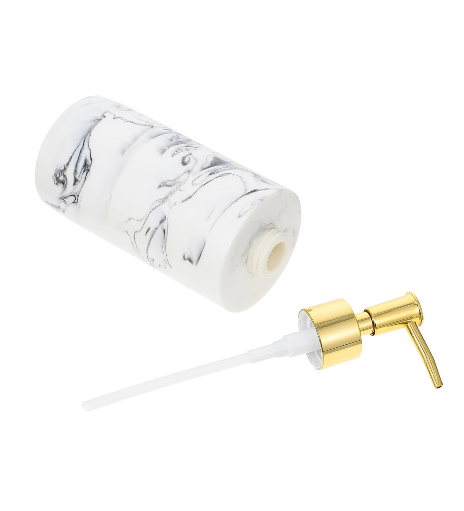 PRETYZOOM 1pc Simple Storage Decorative Bath Lovely Press-Type Liquids Shower Resin Supply Replacement Use White 19.00X7.00X7.00CM - Buy Online on GoSupps.com
