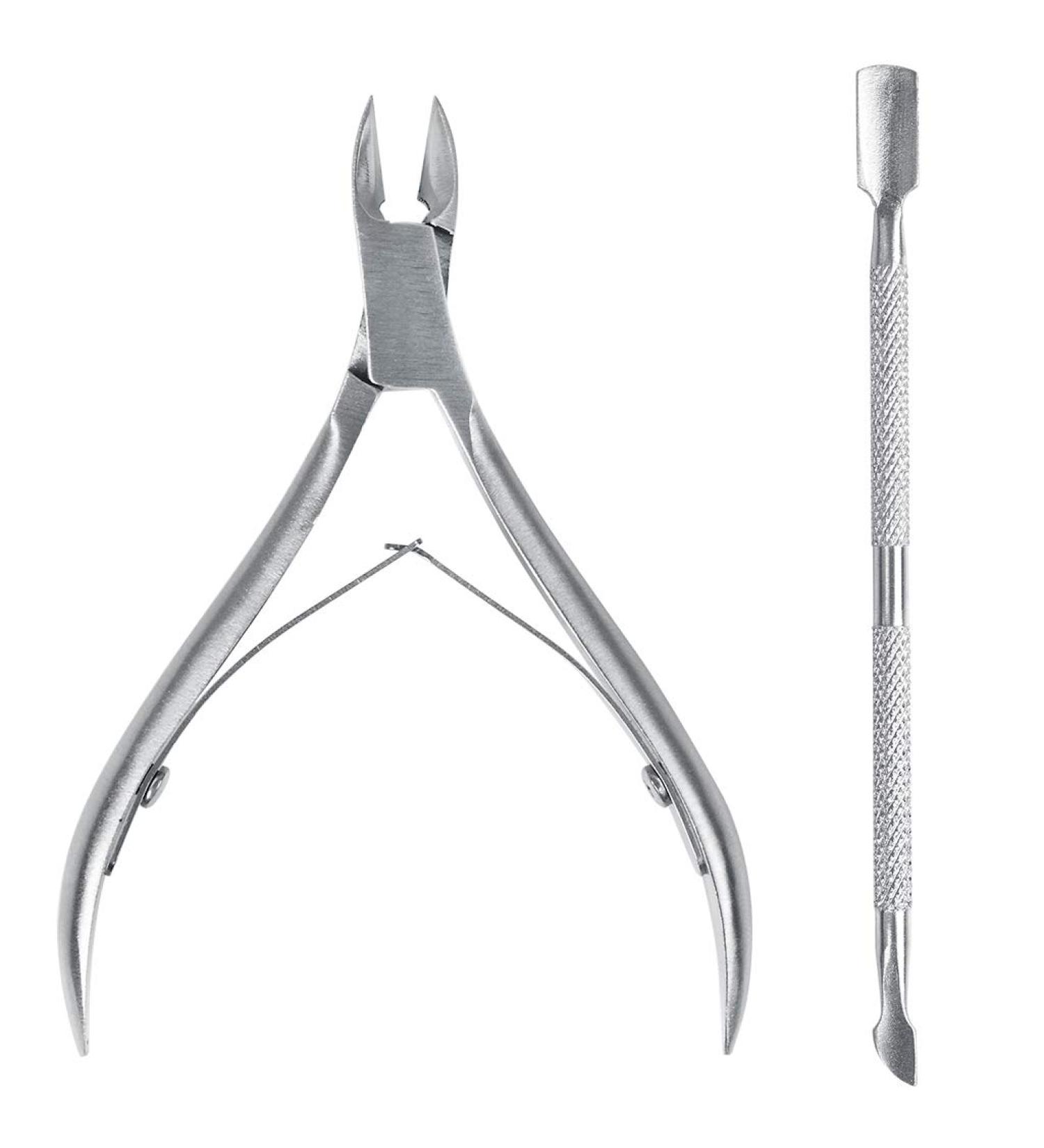 KELYDI Cuticle Nipper and Pusher Set - Dead Skin Remover & Manicure Tool - Buy Online on GoSupps.com