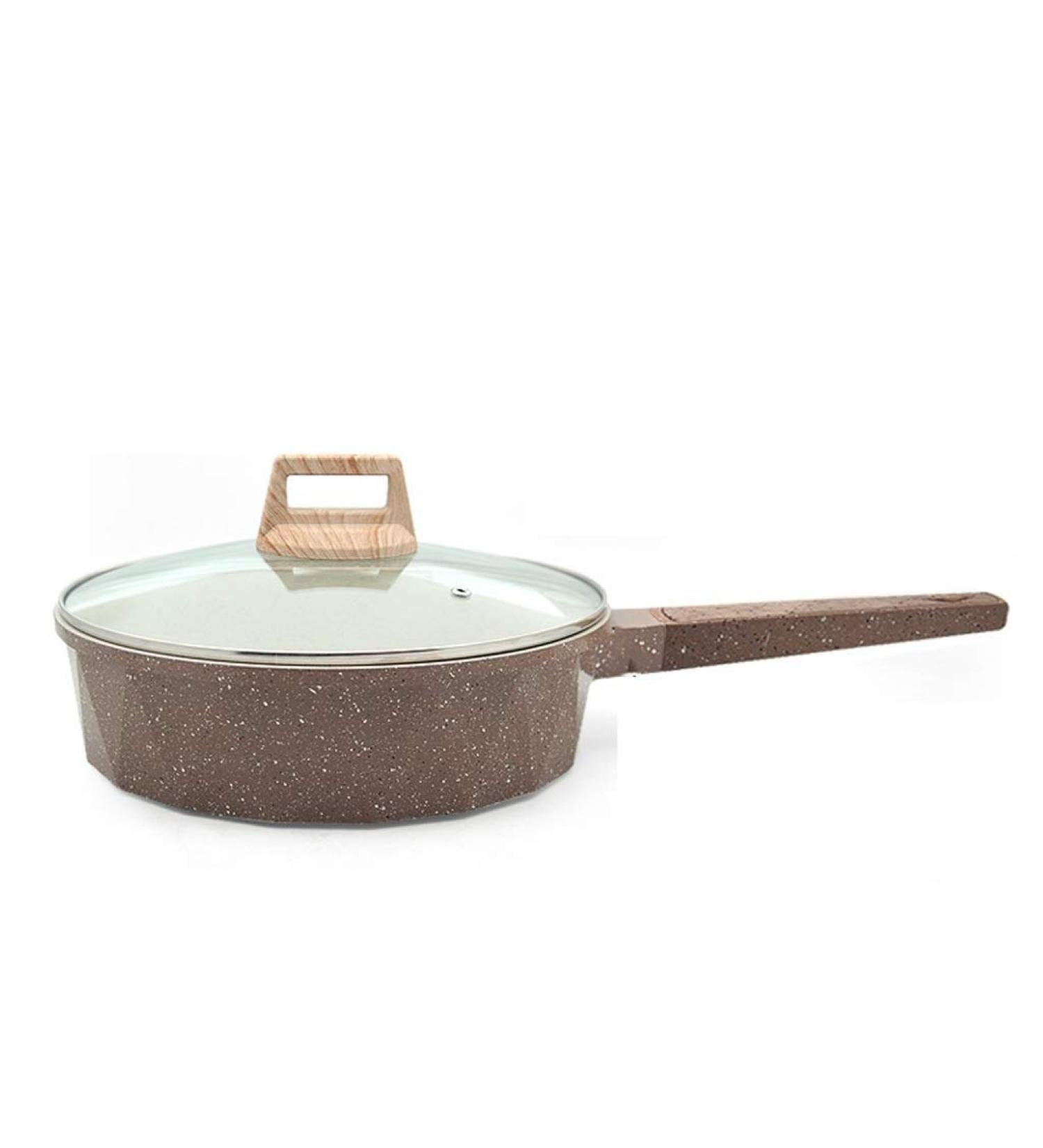 Frying Pan Stone Fried Steak Egg Non-Stick Frying Pan Pan Kitchen Gas Stove Nonstick Metal Utensil Saucepan with Lid Safe Frying Pan Home Pot Perfect for Breakfast Frying Pan () Interesting - Buy Online on GoSupps.com
