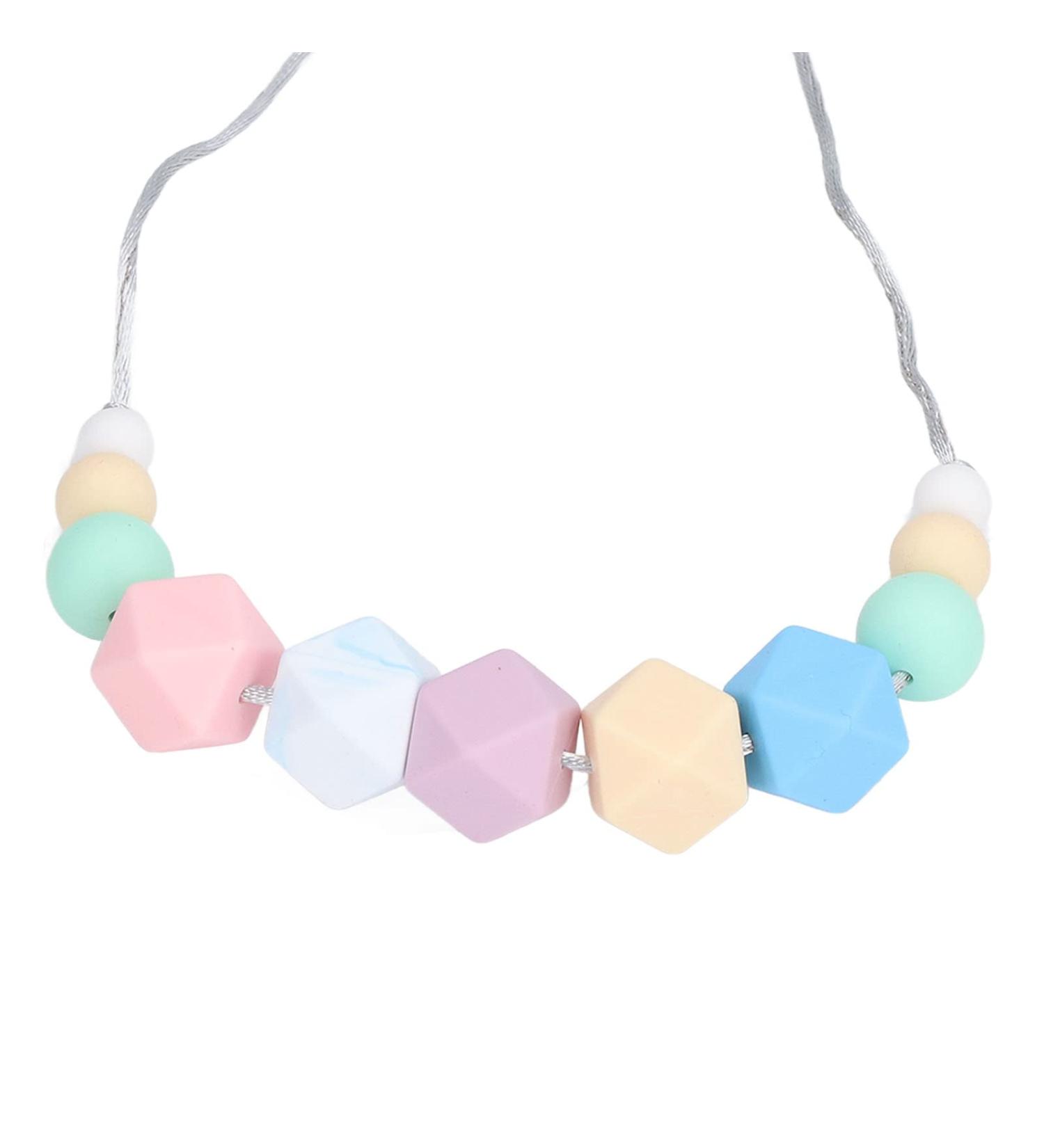 Sensory Chew Necklace for Kids - Silicone Teething Necklace for Chewing - Autism Chew Toys for Boys and Girls - Buy Online on GoSupps.com