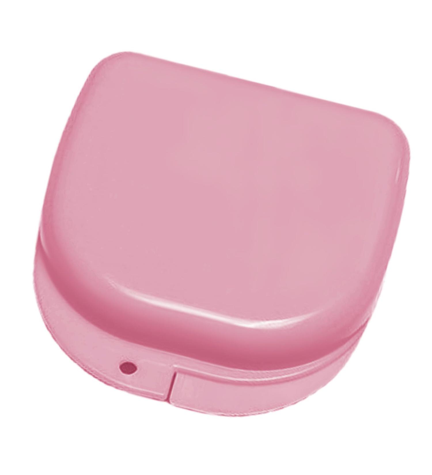 Shop Verdant Touch Portable Mouth Protection Case - Dustproof Denture Container for False Teeth | Pink Retainer Storage Box - Buy Online on GoSupps.com