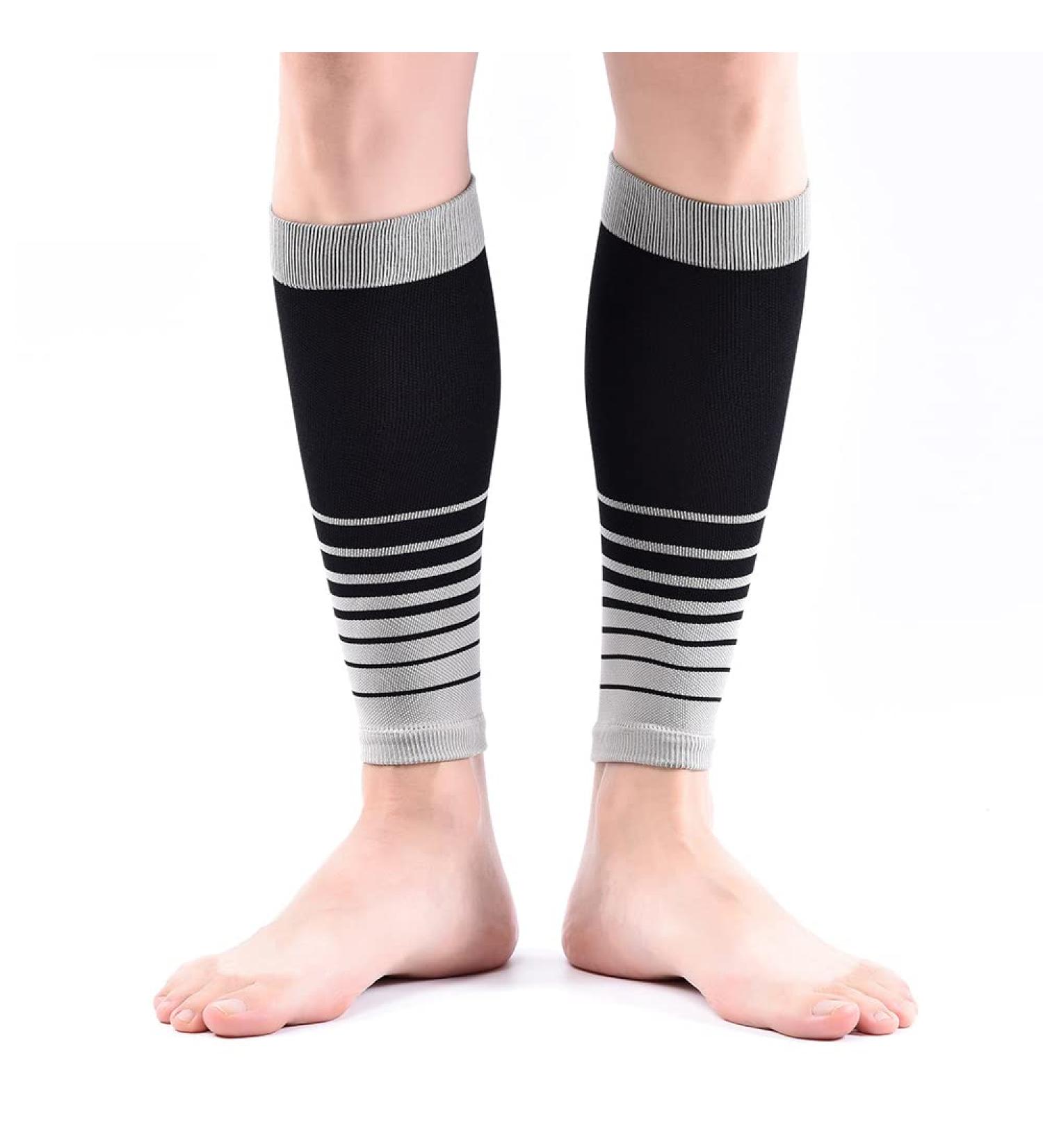 PoKeat Compression Sleeves for Men & Women - Running & Sleep Compression Socks for Shin Splints - Gray - 2 Pack - Buy Online on GoSupps.com
