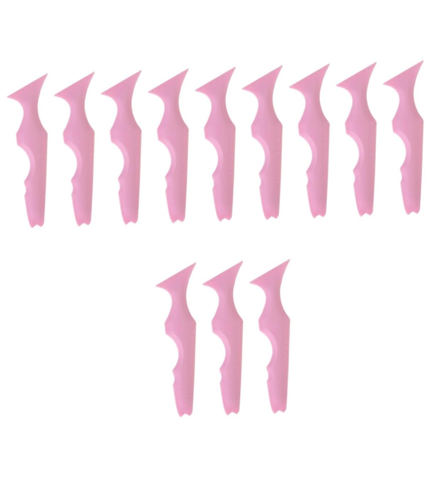 MAGICLULU 12 Pcs Silicone Beauty Ruler Resin Mold Keychain Comb Eye Liner Stencils for Eyes Key Chain Bevel - Buy Online on GoSupps.com