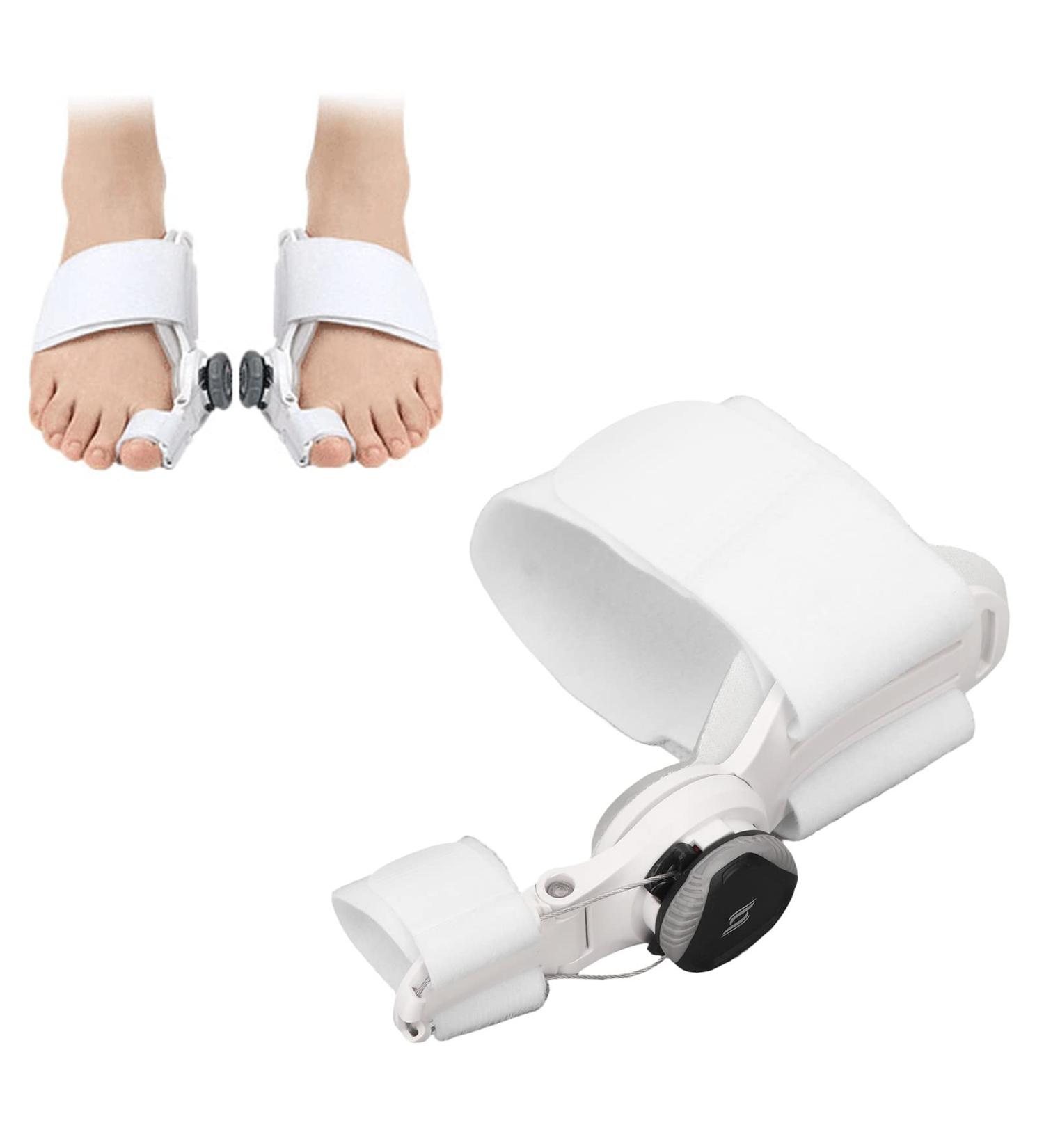 Bunion Corrector for Men and Women - Adjustable Hallux Valgus Toe Straightener with Thicken Silicone - Prevent Overlapping and Correct Toe Alignment - Black Buckle - Buy Online on GoSupps.com