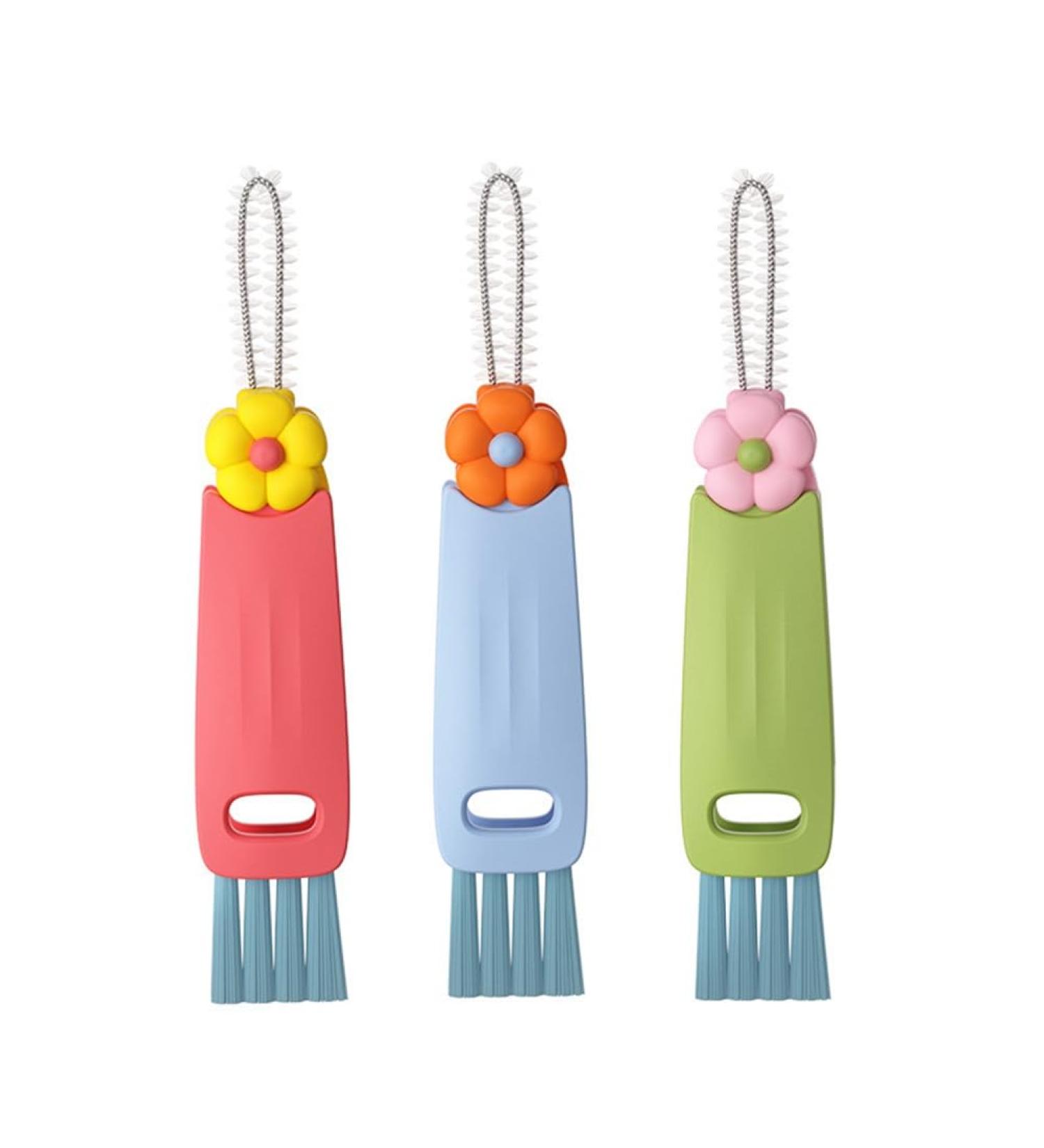 piuryue Multifunctional Bottle Tight Spaces Cup Crevice Cleaning Brush Portable Cup Lid Cleaner with Brush Easy Install Easy to Use - Buy Online on GoSupps.com