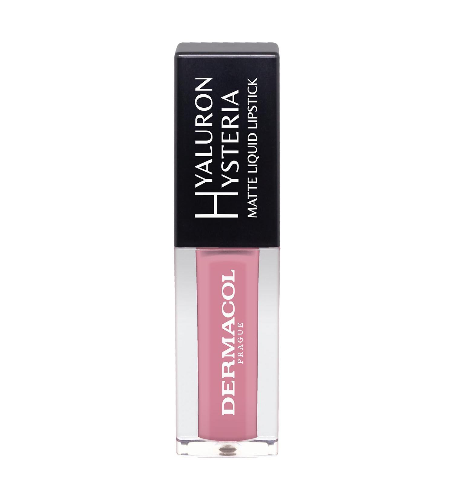Dermacol Hyaluron Hysteria liquid lipstick color no 1 moisturizing with hyaluronic acid for a shiny and soft finish on the lips - Buy Online on GoSupps.com