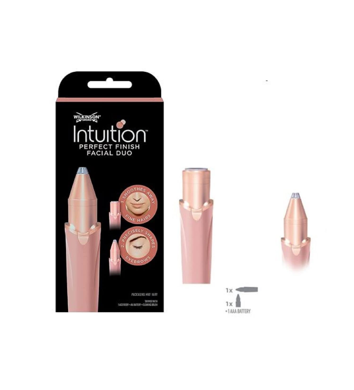 Wilkinson Sword Intuition Perfect Finish 2-in-1 Face & Eyebrow Trimmer for Women - Shop Internationally - Buy Online on GoSupps.com