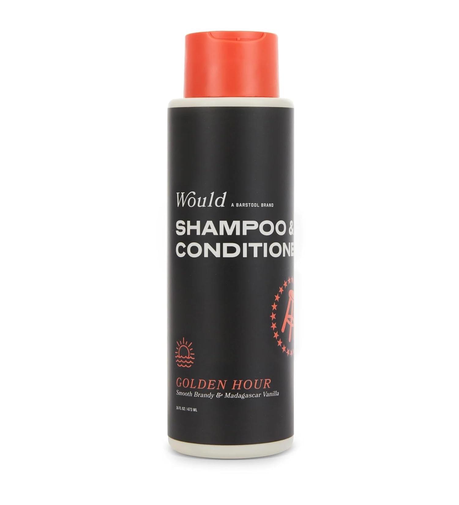 WOULD Men's 2-in-1 Shampoo and Conditioner - 16 Oz Dual Action Smooth Brandy & Madagascar Vanilla Scent - International Shipping Available - Buy Online on GoSupps.com
