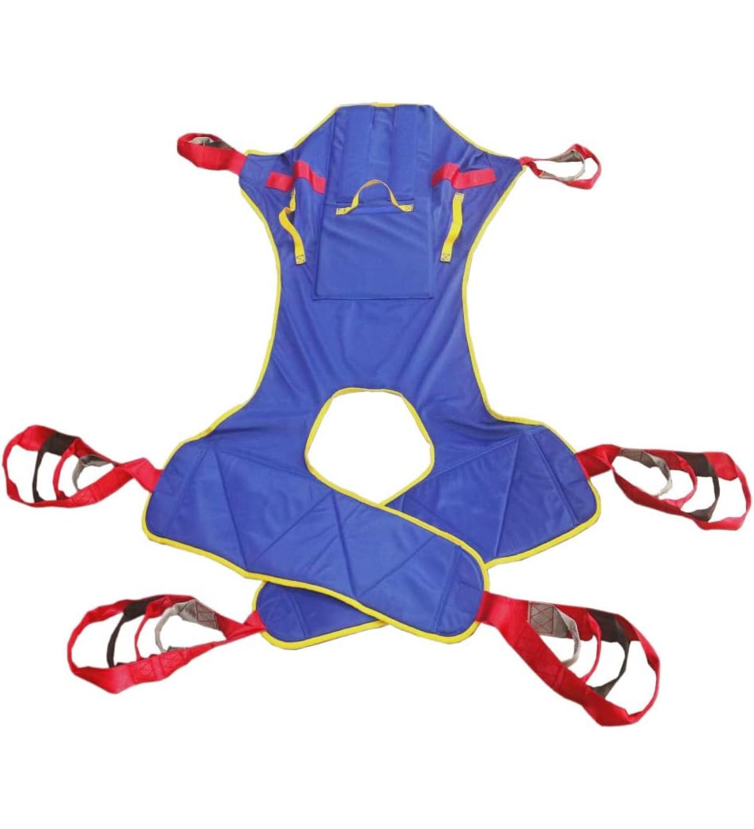 Universal Patient Lift Sling Full Body Lifts Slings with Head and Back Support Transfer Sling for Elderly 6 Straps - Large - Buy Online on GoSupps.com