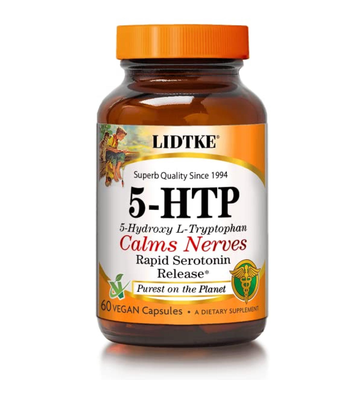 Lidtke 5-HTP 120 Capsules Dietary Supplement