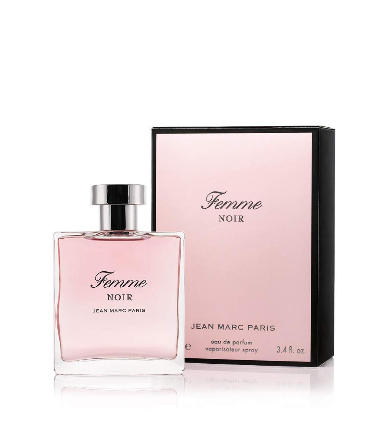 Jean Marc Paris Femme Noir Eau de Parfum Spray 100ml Women's Floriental Perfume 3.4 fl. oz notes of Strawberries Sweet Pink Rose and Vanilla - Buy Online on GoSupps.com