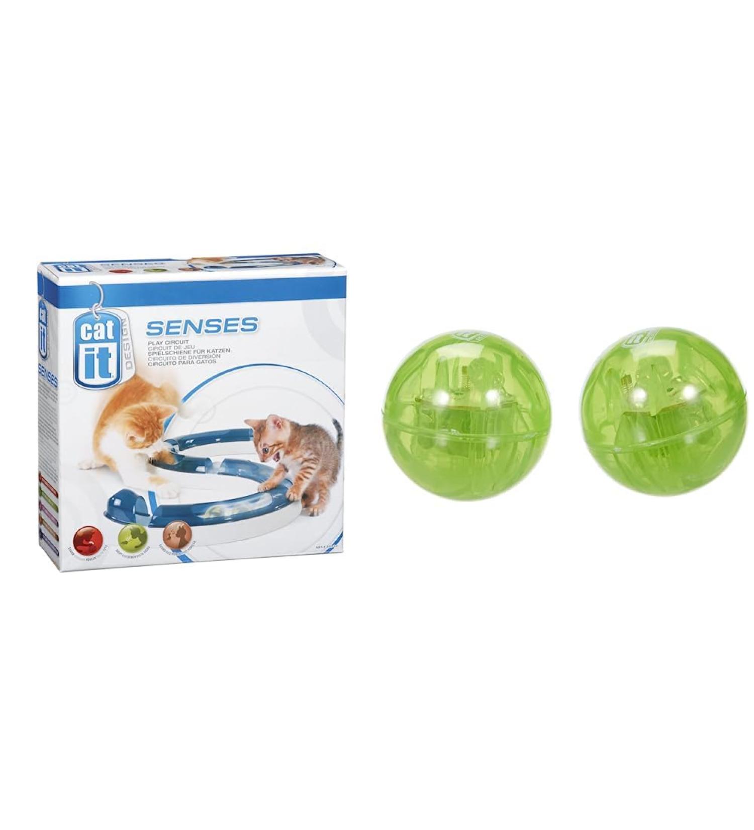Catit Design Senses Game Track & Illuminated Ball Bundle for Cats - Play Circuit Toys | International Shipping - Buy Online on GoSupps.com