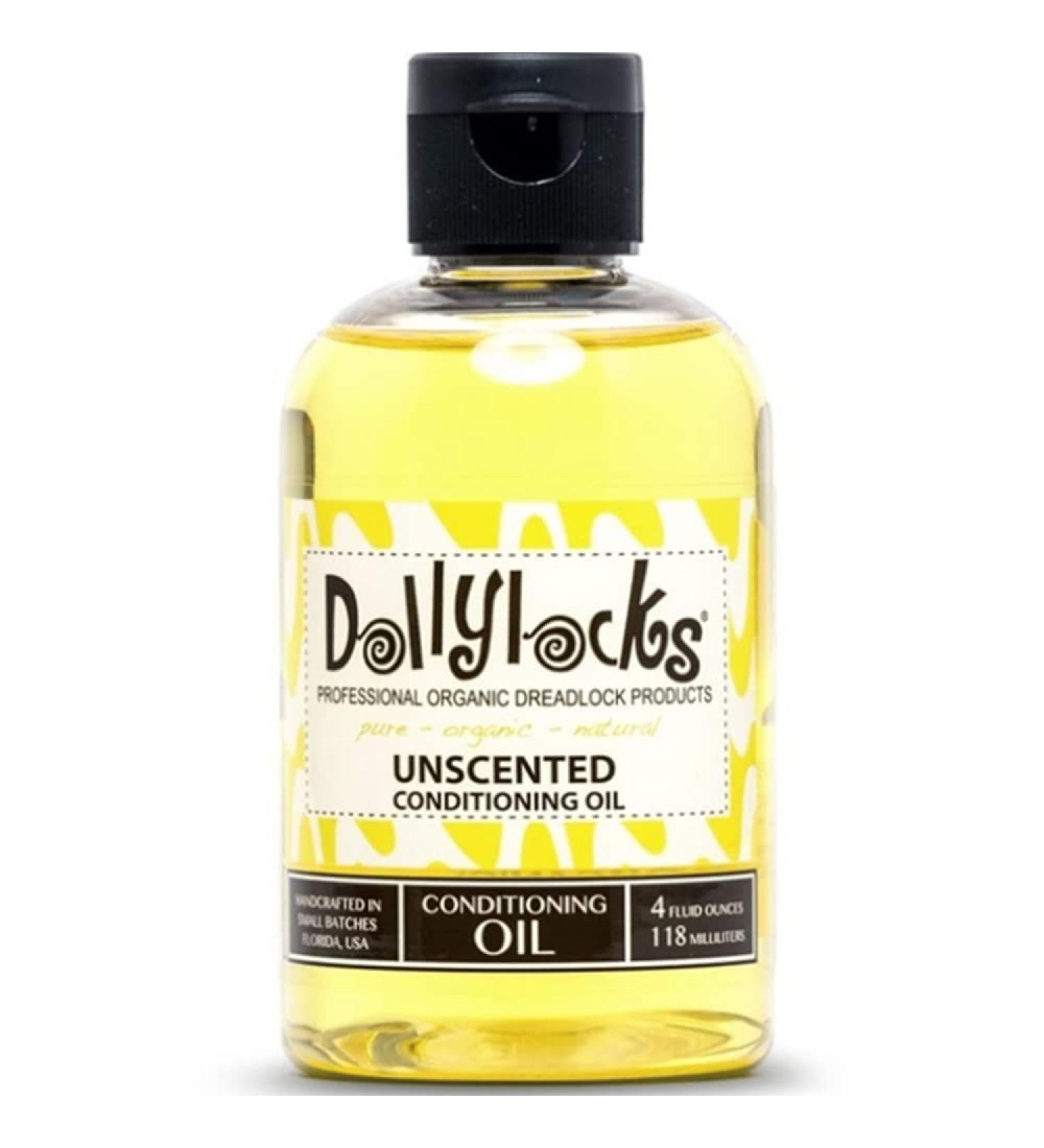 Dollylocks Organic Dreadlock Conditioning Oil - Vegan Loc Moisturizer 4oz | Avocado, Jojoba, Coconut & Hemp Seed Oil | No Residue, Unscented - Buy Online on GoSupps.com