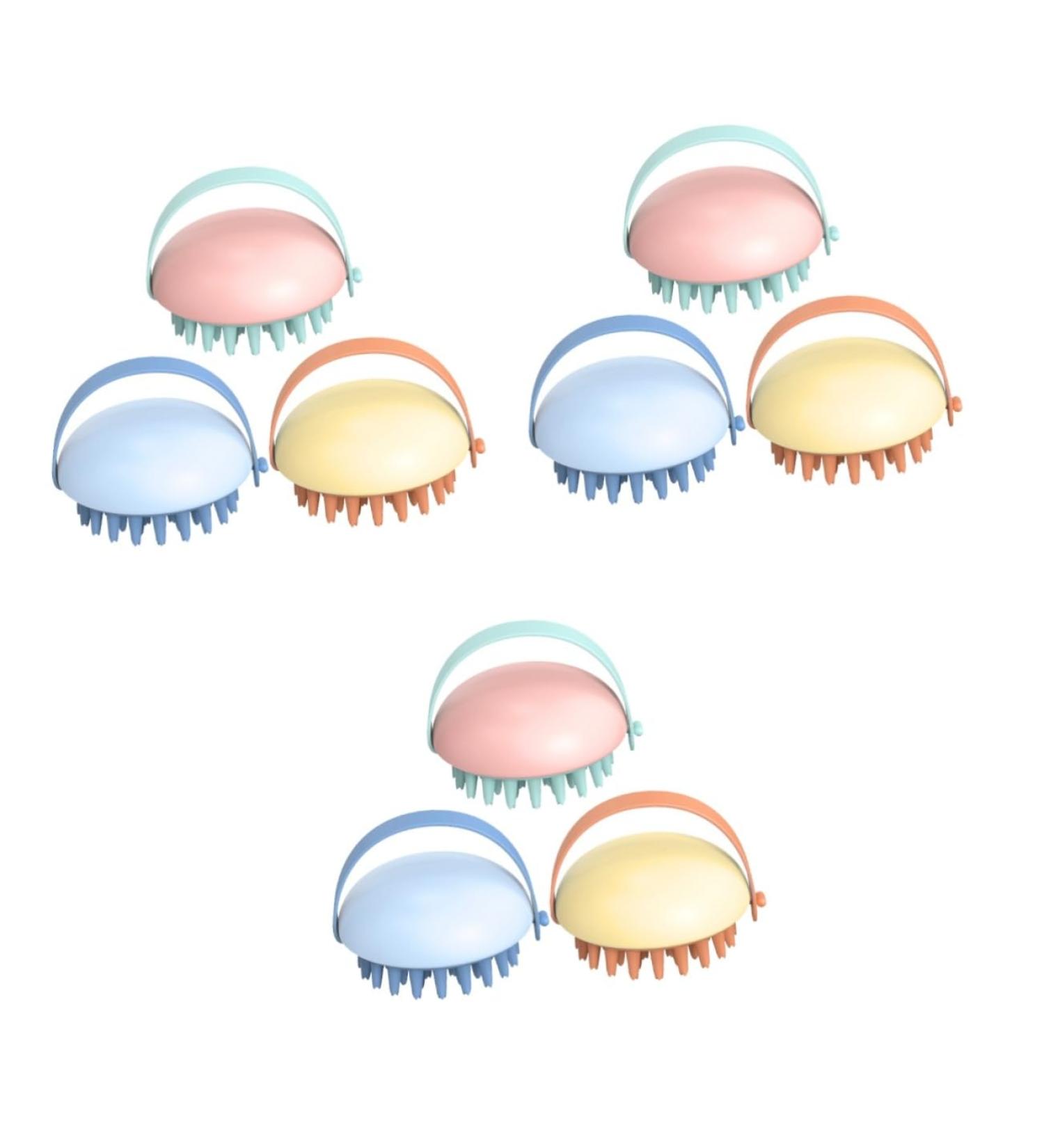 Buy Gatuida Silicone Shampoo Brush Set - 9 Pcs Massage Comb & Scalp Scrubber for Ultimate Hair Care | International Shipping Available - Buy Online on GoSupps.com