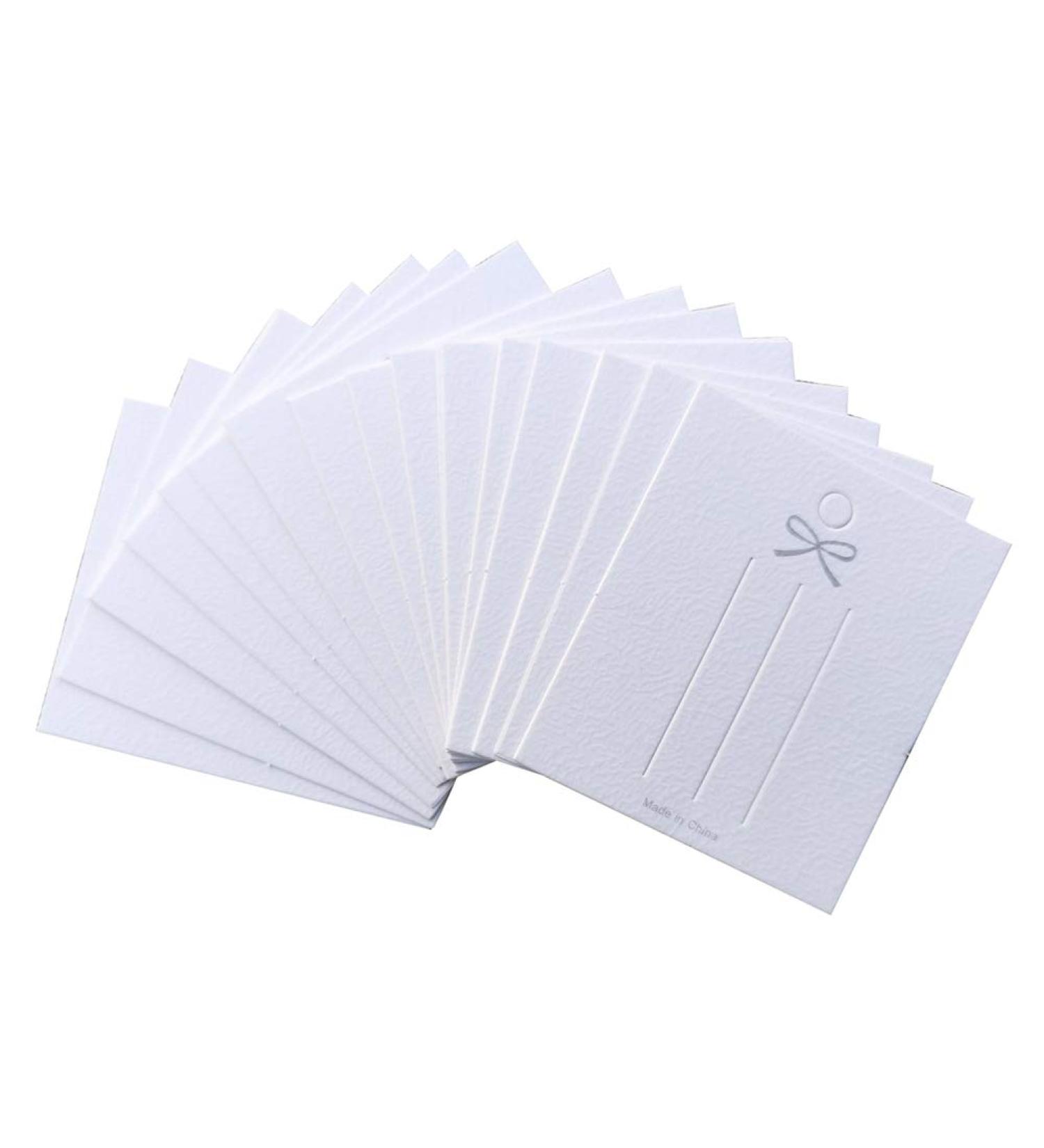 GSHLLO 100 PCS White Paper Hair Clip Bows Display Cards | Hair Barrettes Cardboard for Accessories - Buy Online on GoSupps.com