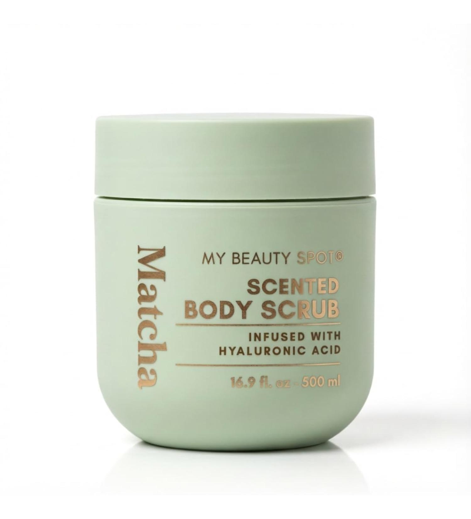 My Beauty Spot Scented Body Scrub for Women - Matcha Scented Body Scrub Natural Exfoliating Body Scrub Skin Exfoliator Infused with Hyaluronic Acid Romoves Dead Skin From Body - Extra Large 500 ml. - Buy Online on GoSupps.com